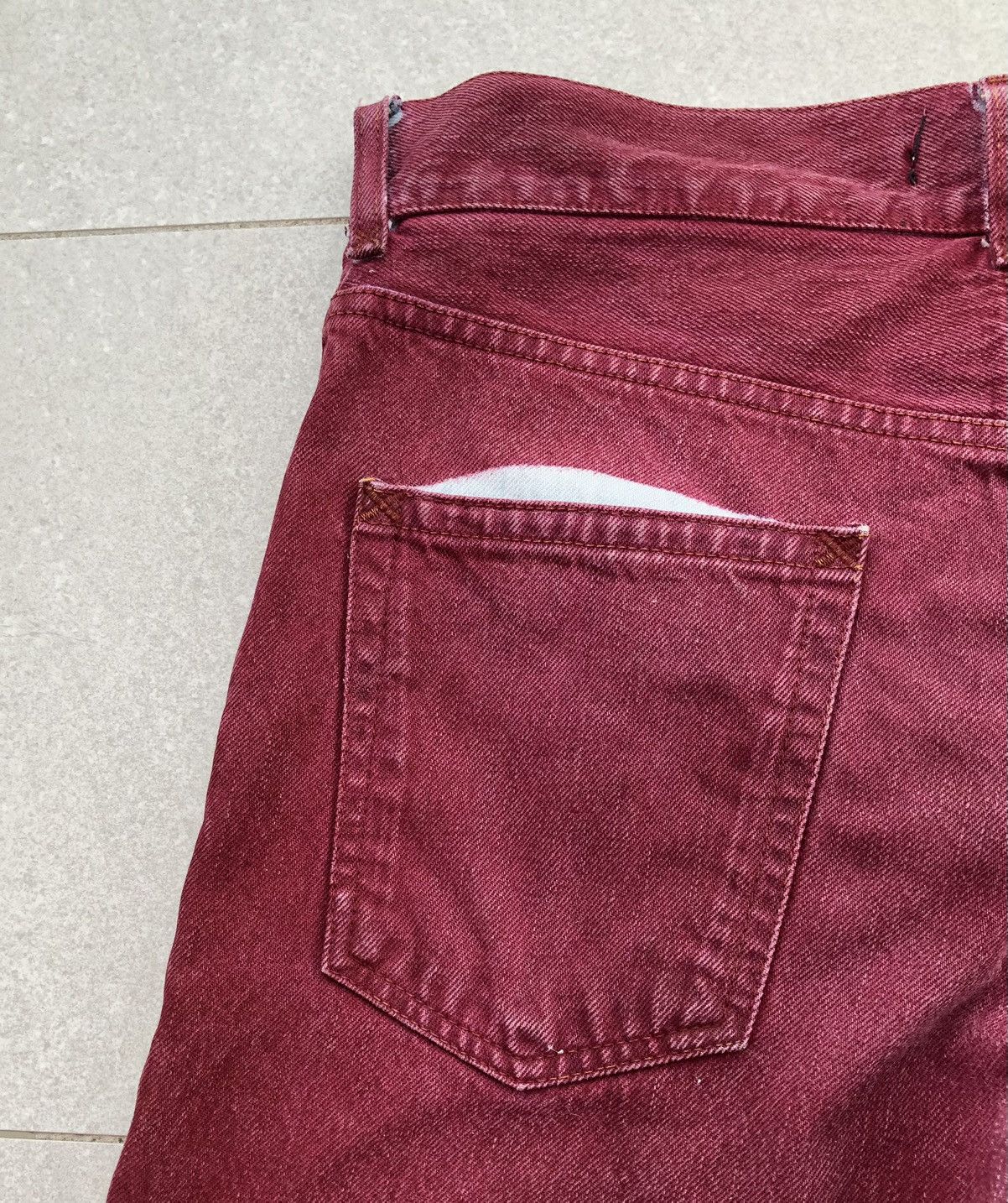 Dolce & Gabbana Vintage Dolce And Gabbana Red Denim Pants Size US 31 - 7 Thumbnail