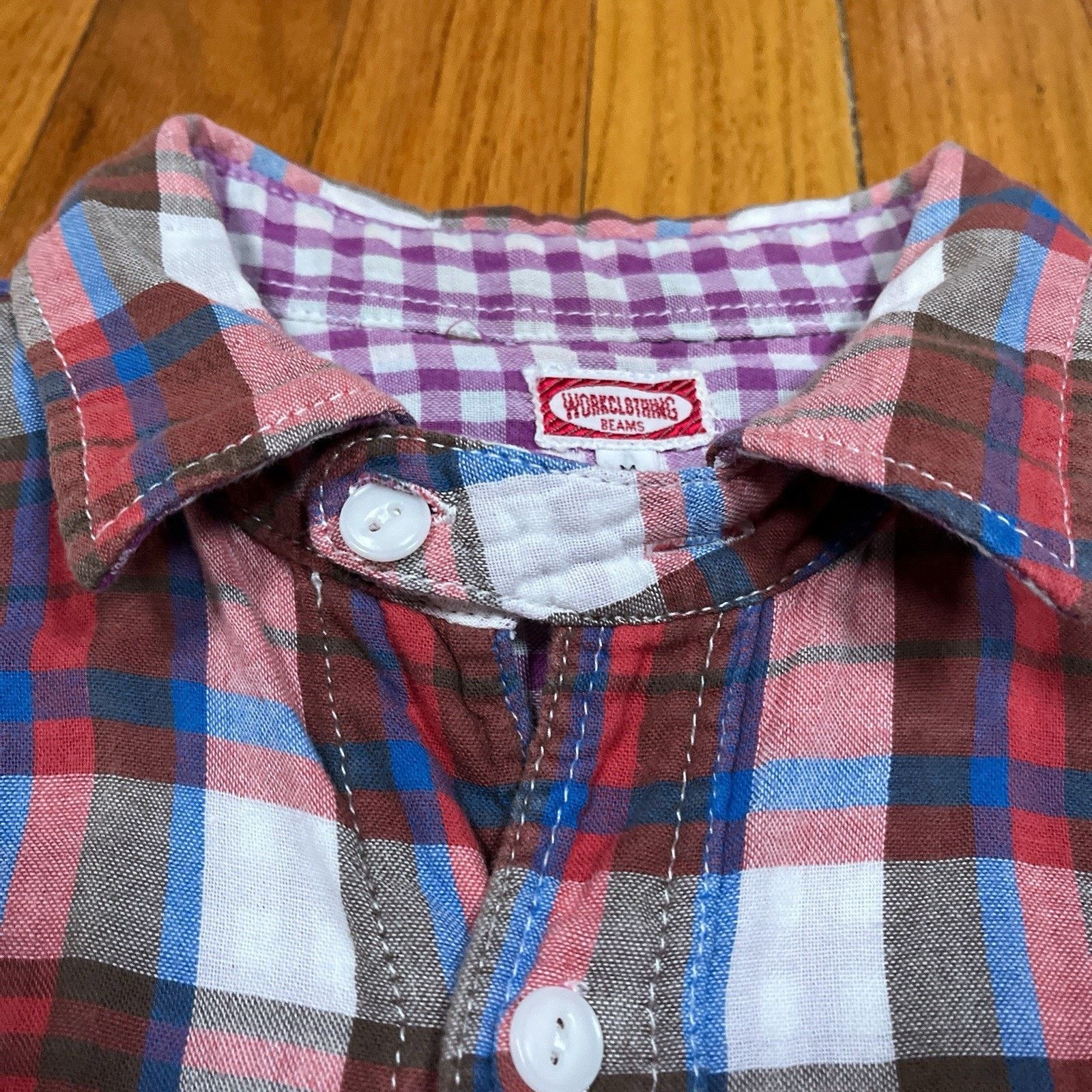 Beams Japan Beams Workclothing Americana Flannel Plaid Gingham Interior Size US M / EU 48-50 / 2 - 3 Thumbnail