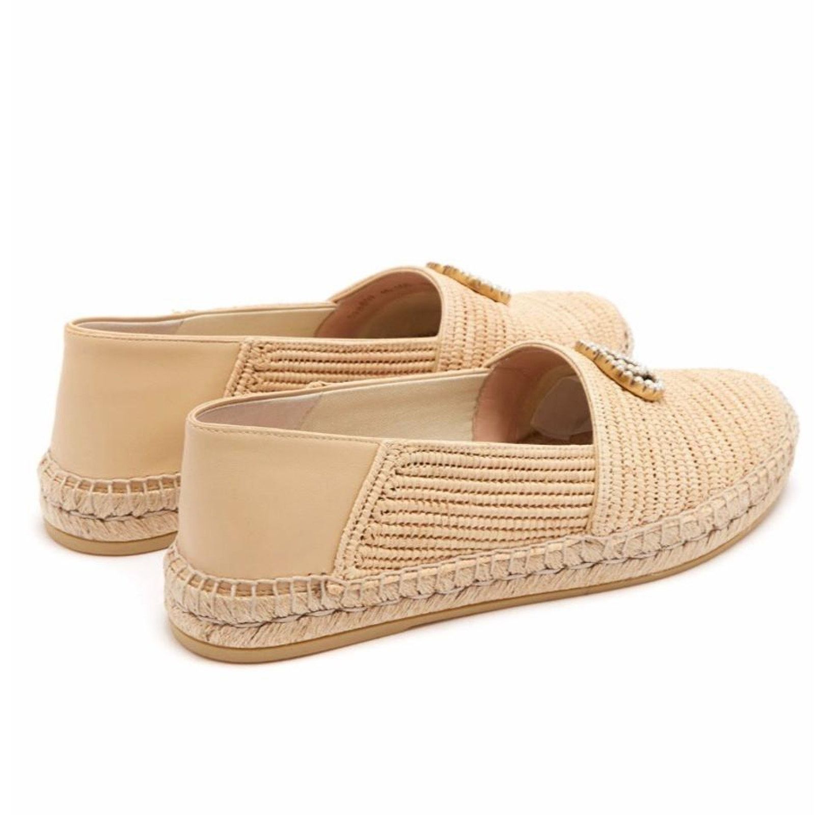 Gucci Marmont GG pearl Pilar collapsible raffia espadrilles flats Size US 6 / IT 36 - 5 Thumbnail