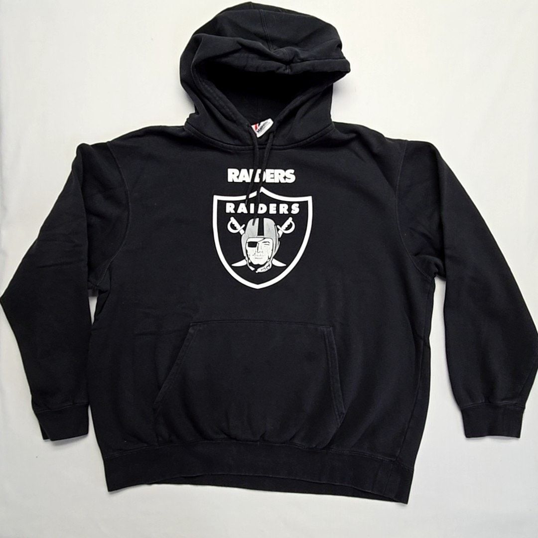 Majestic Raiders Hoodie Black Graphic NFL Majestic XL Sweatshirt Y2K Size US XL / EU 56 / 4 - 1 Thumbnail