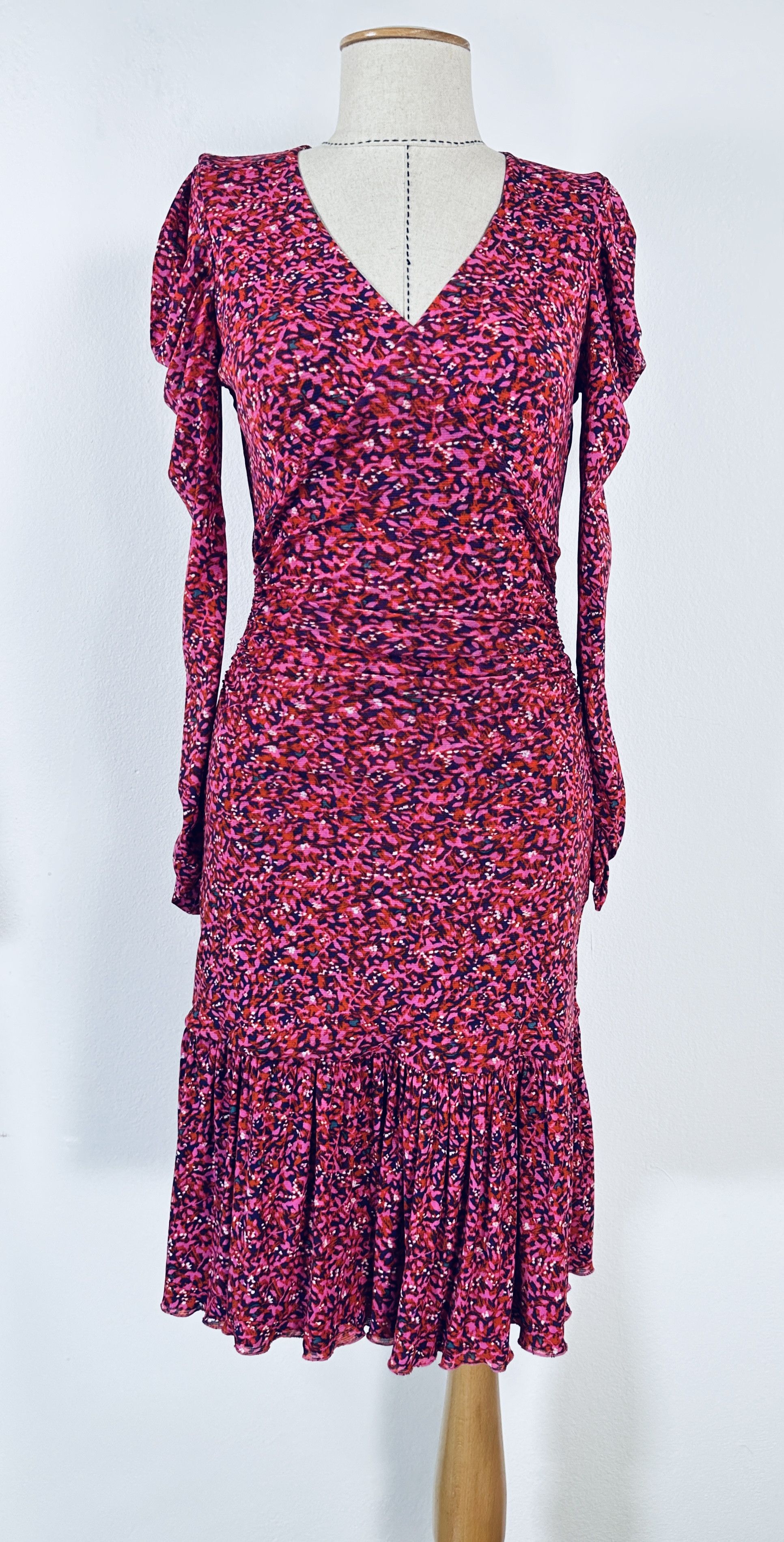 Alyssa Dress Scribble Garden Acai
