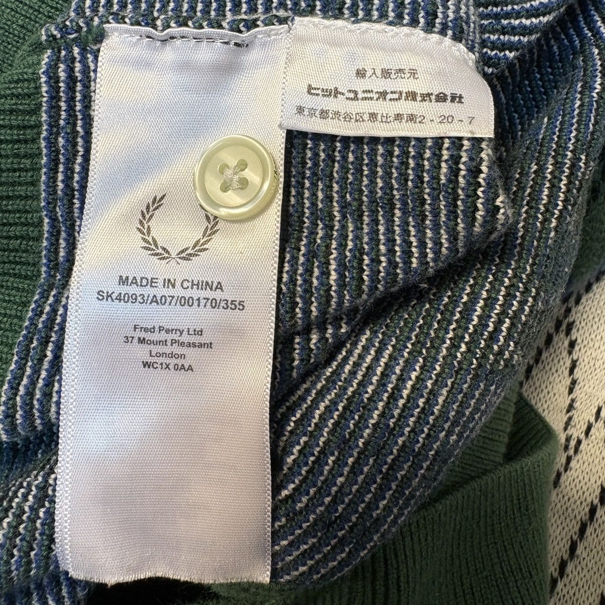 Thames Fred Perry x Thames Cardigan Size US S / EU 44-46 / 1 - 5 Thumbnail
