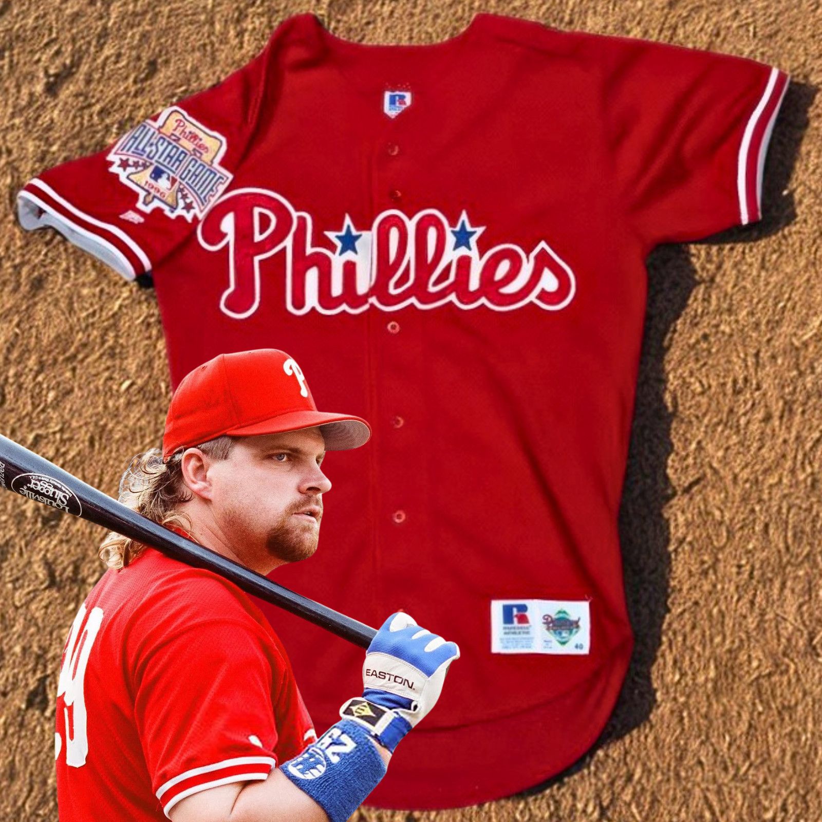 Russell Athletic Philadelphia Phillies 96 All Star BP Jersey Russell Sz 40 M Size US M / EU 48-50 / 2 - 1 Thumbnail