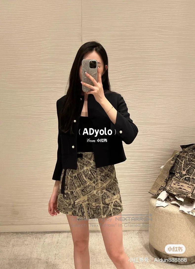 Dior Dior Paris map printed high-waisted skirt pants Size 26" / US 2 / IT 38 - 9 Thumbnail