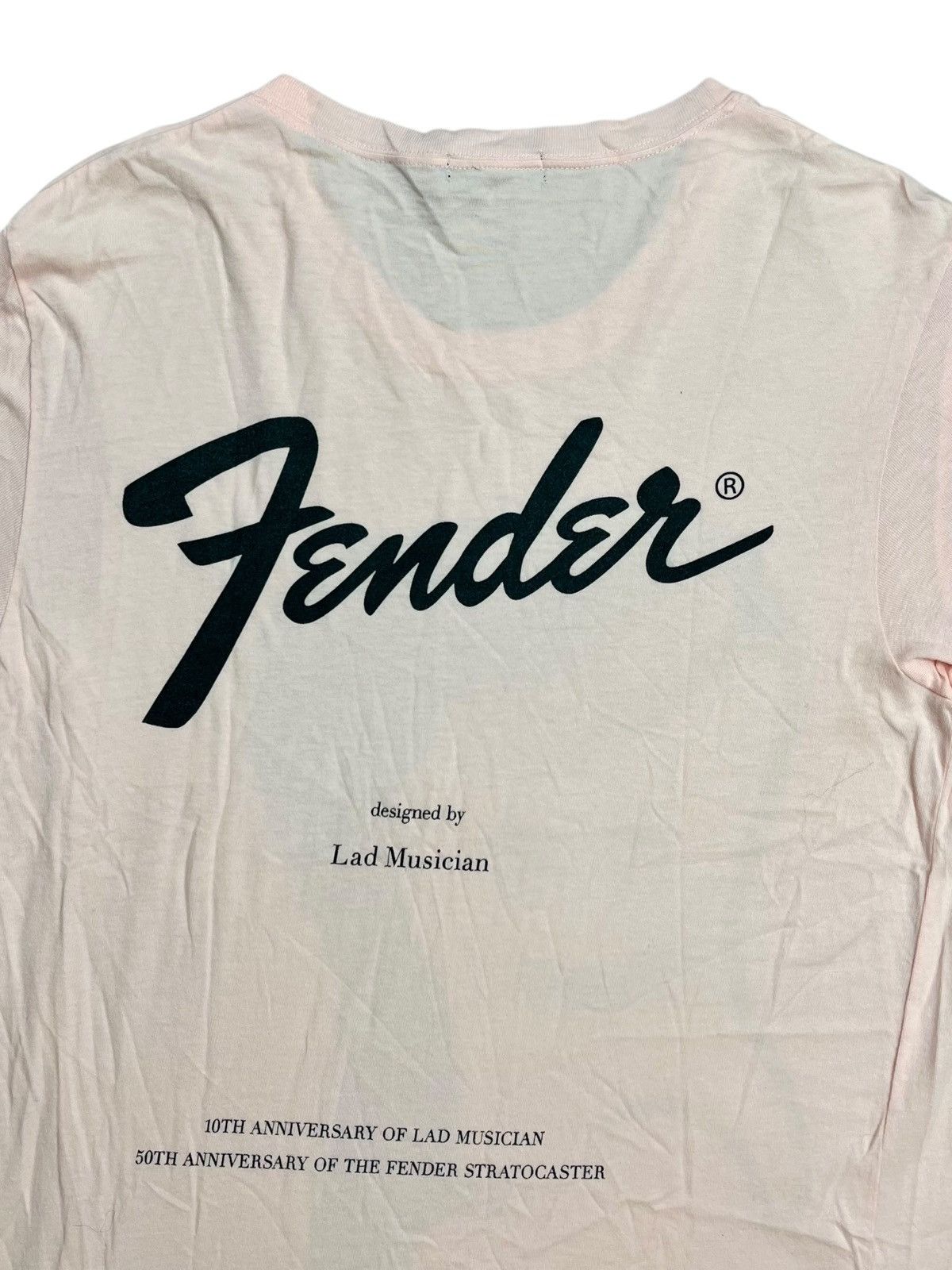 Beauty Beast 2000s Lad Musician x Fender - Guitar Face Pink Tee Size US M / EU 48-50 / 2 - 5 Thumbnail