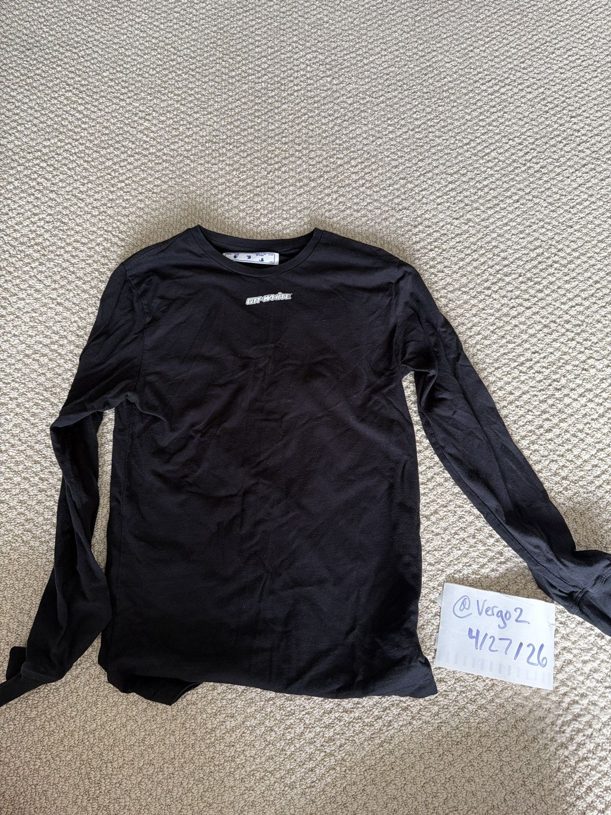 Off-White Off White Marker Long Sleeve Size US M / EU 48-50 / 2 - 3 Thumbnail