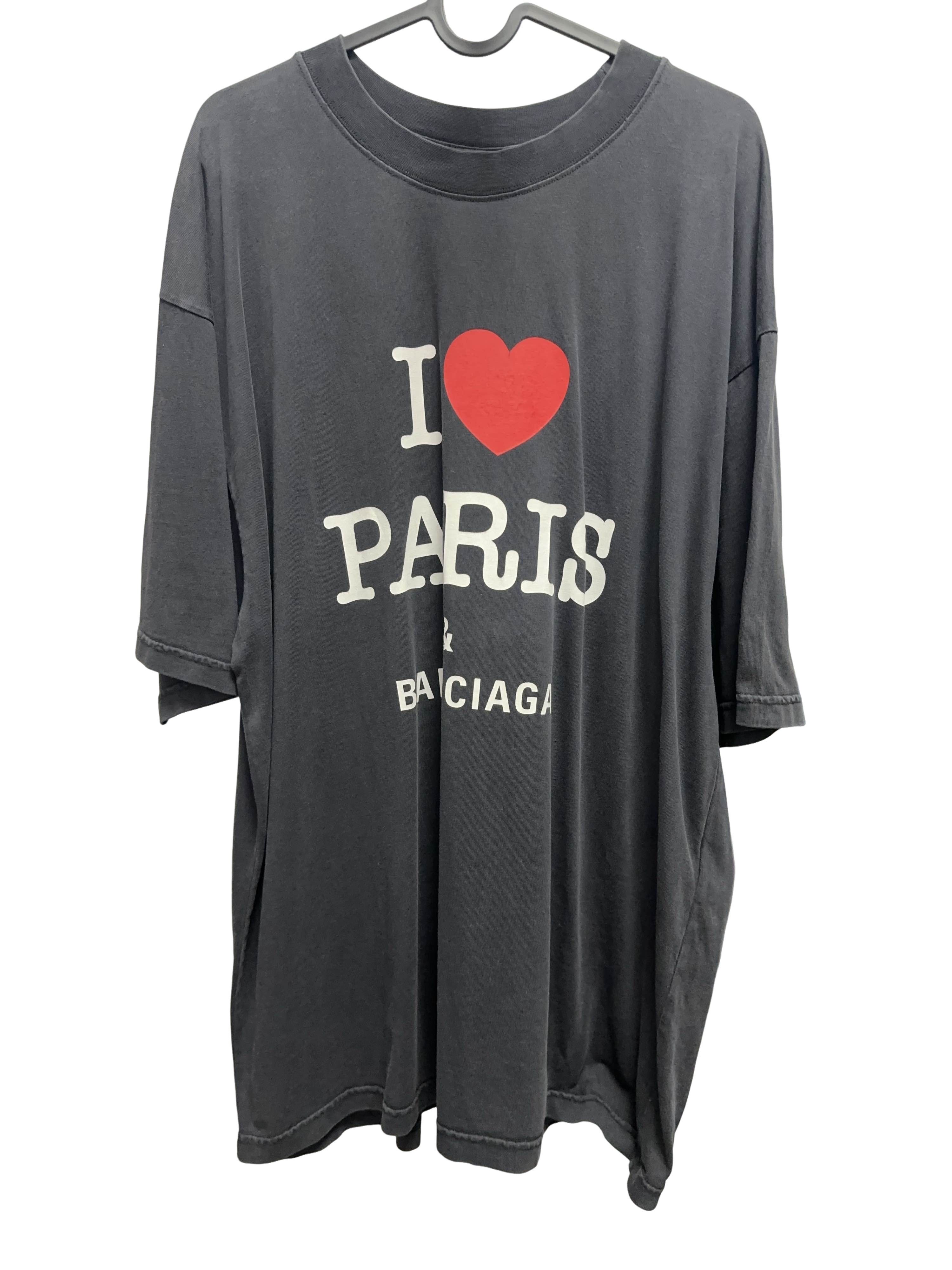 Balenciaga Balenciaga I Love Paris Graphic T-Shirt US XS | Grailed