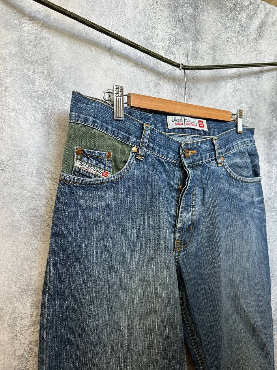 Diesel Diesel Jeans Denim Division Y2K Green Trim Made in Italy Size US 32 / EU 48 - 4 Thumbnail