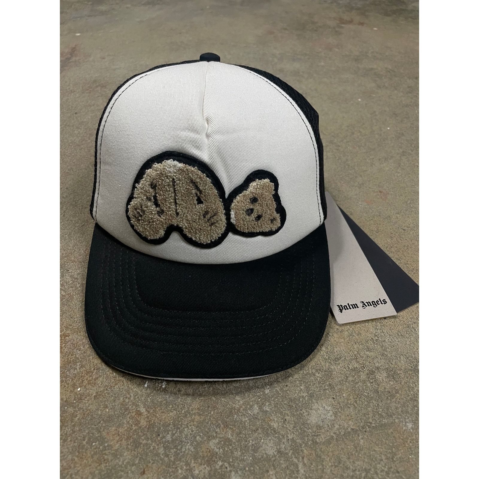 Palm Angels Palm Angels Cap White Black Teddy OS New Size ONE SIZE - 1 Thumbnail