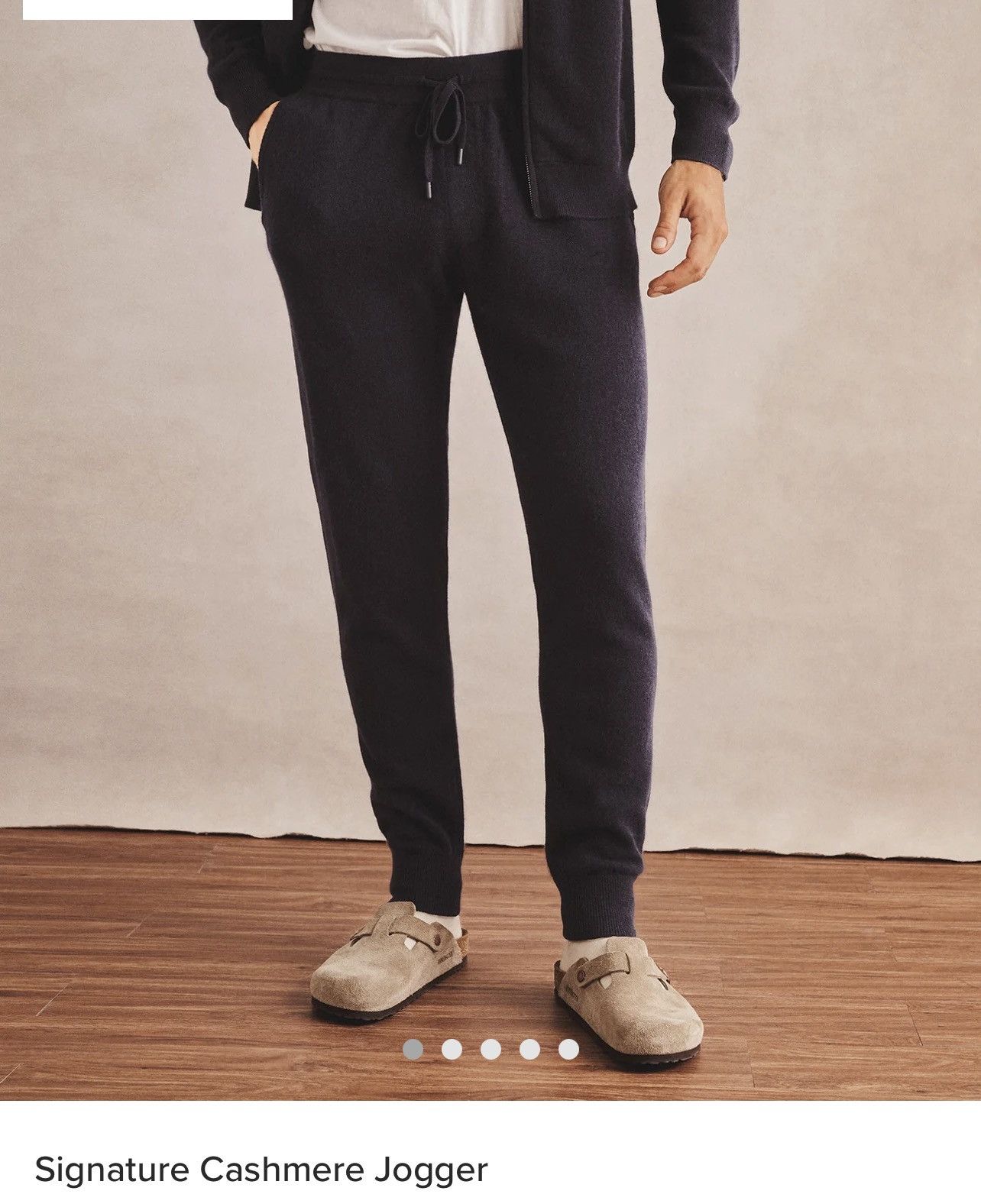 NWT Size Medium Naadam new Navy Cashmere Sweatpants