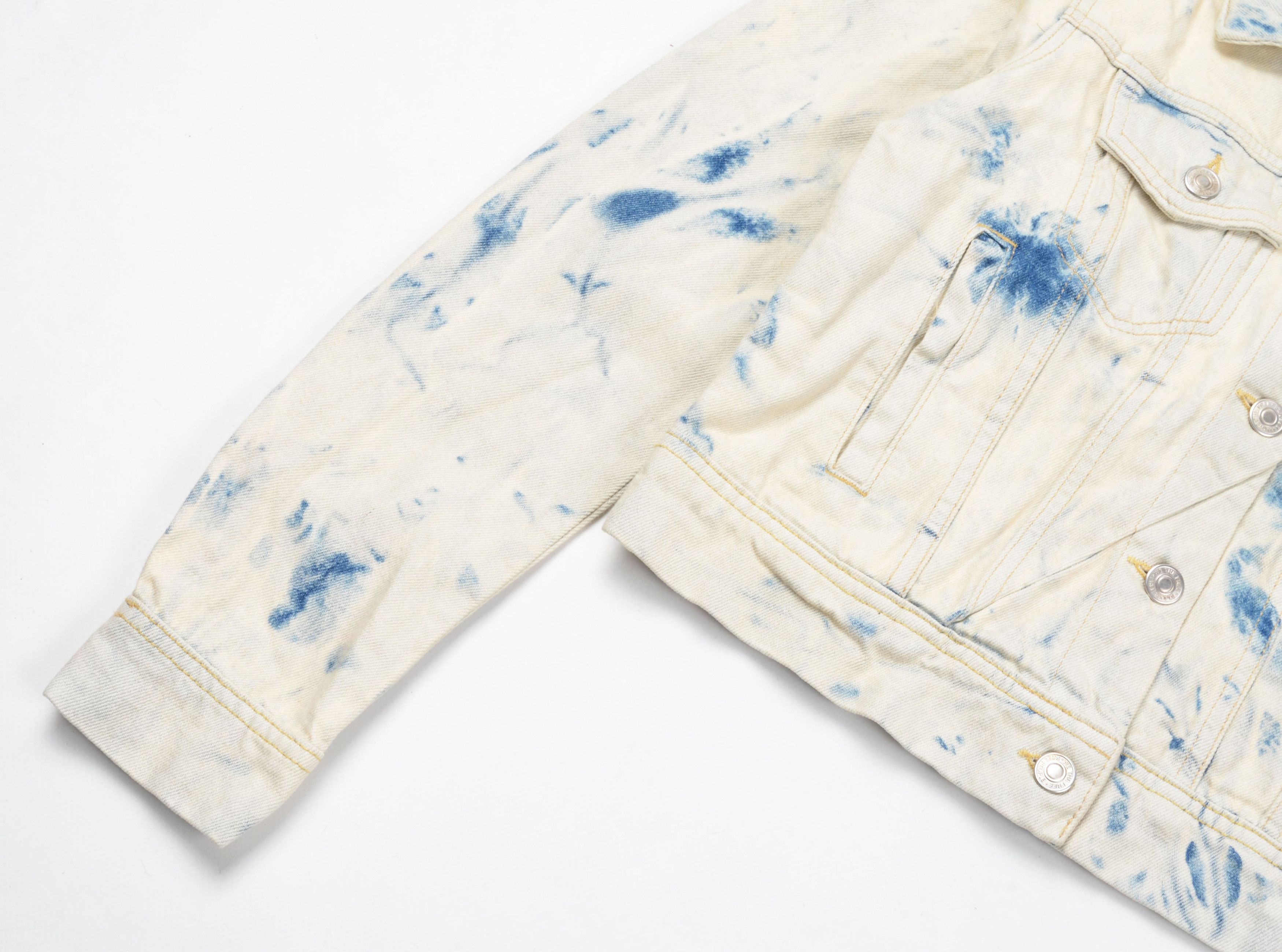 Free People Free People Jones Tie Dye Y2K Boho Denim Jacket Size US XS / EU 42 / 0 - 7 Thumbnail
