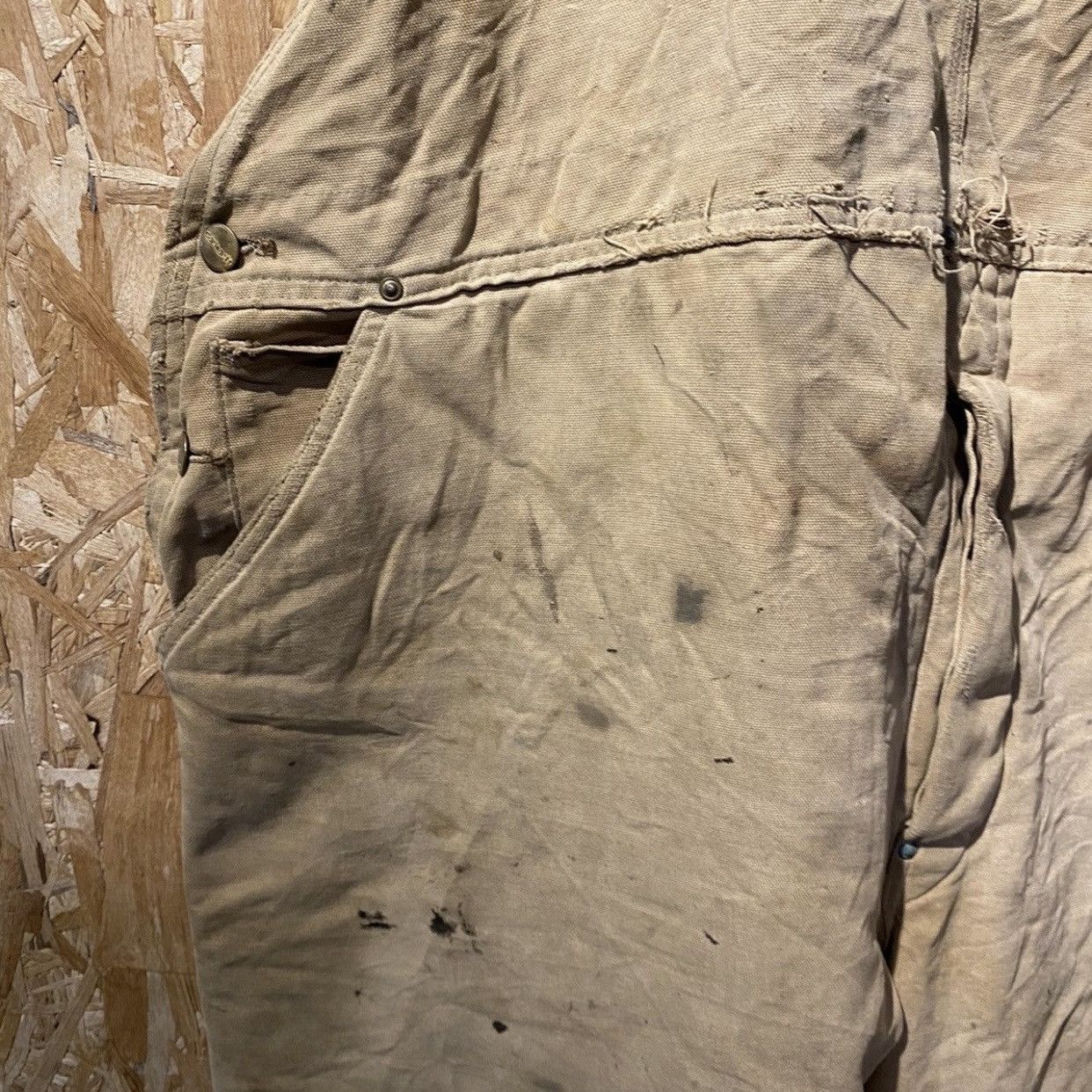 Carhartt Vintage Thrash Distressed Carhart Overalls size 50x30 Size US 44 / EU 60 - 12 Thumbnail