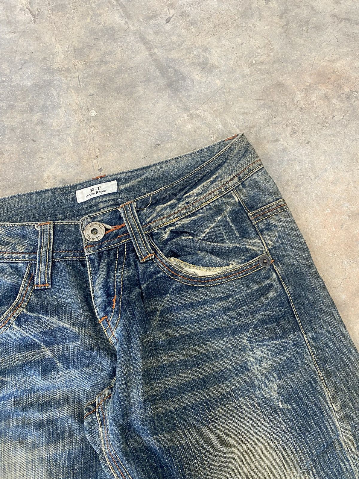 Hysteric Glamour × Japanese Brand × Le Grande Bleu (L.G.B.) Flare ☠️ Remix Wash Jeans punk Grunge LGB Rare Japan Size US 30 / EU 46 - 8 Thumbnail