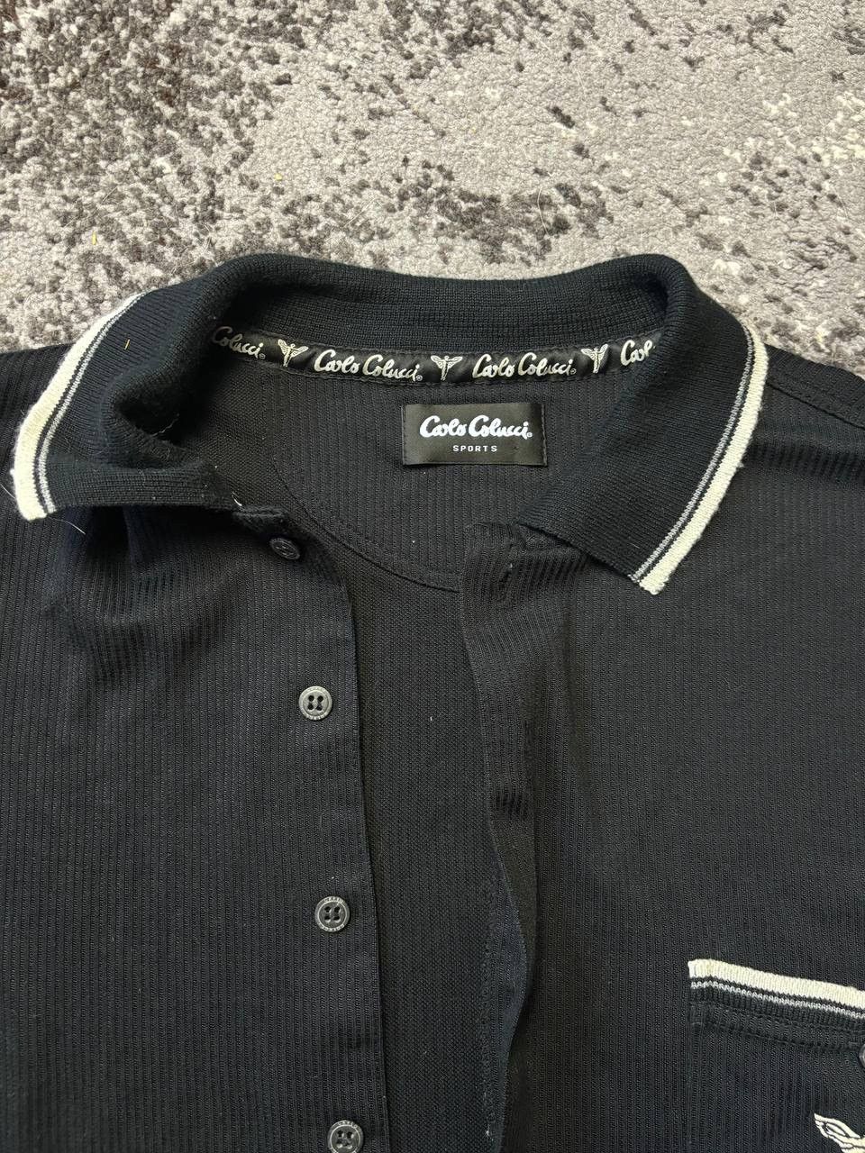 Carlo Colucci × Vintage Vintage Carlo Colucci Sport Knitted Cardigan Pocket Logo Size US S / EU 44-46 / 1 - 3 Thumbnail