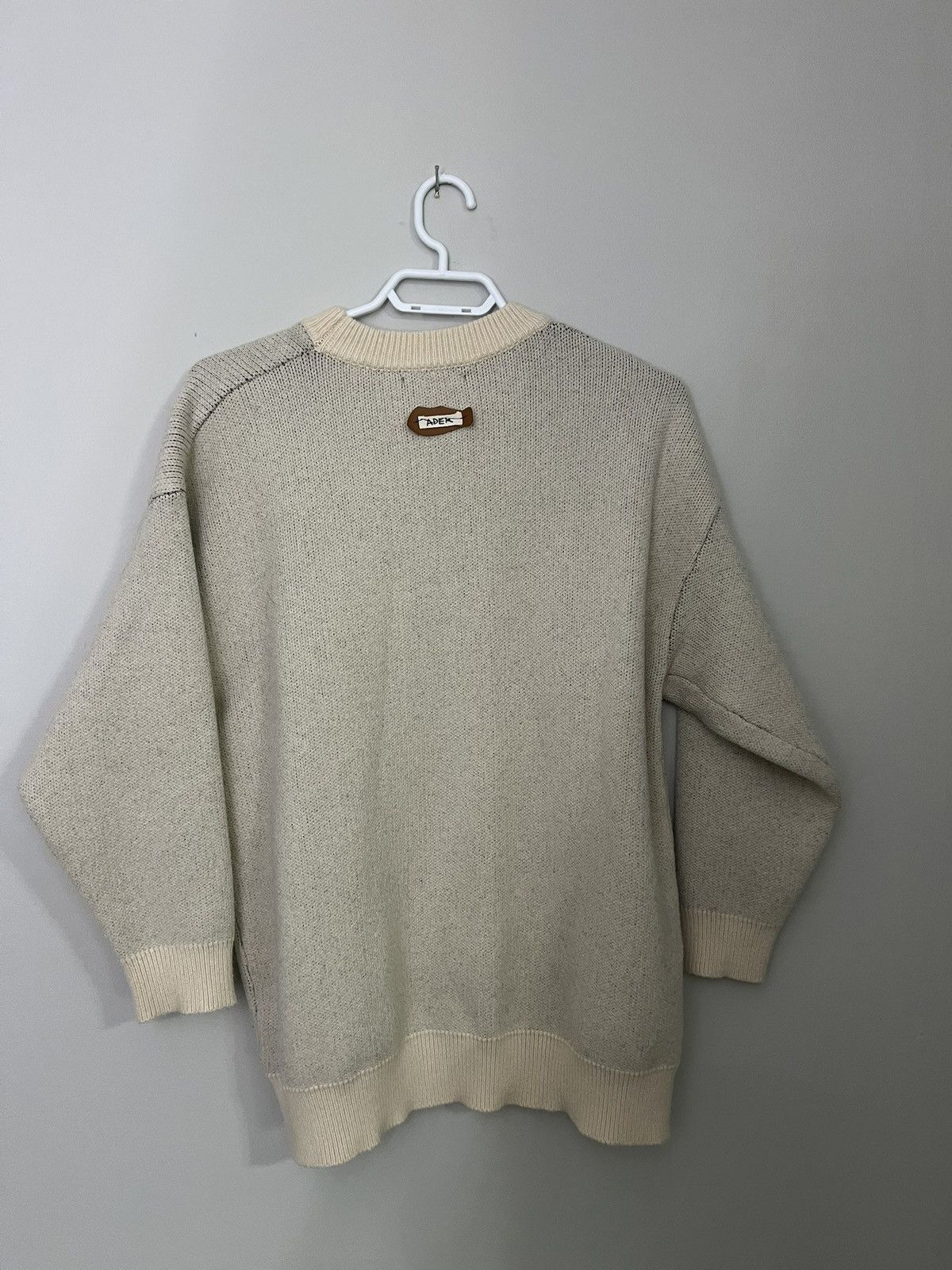 Ader Error Ader Error - Oversized Logo-Intarsia Wool Sweater Size US L / EU 52-54 / 3 - 5 Thumbnail