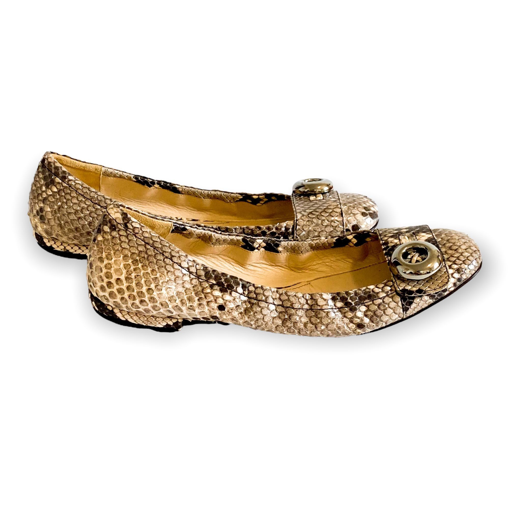 Prada Prada snake skin ballet flats, size 39 EU Size US 9 / IT 39 - 4 Thumbnail