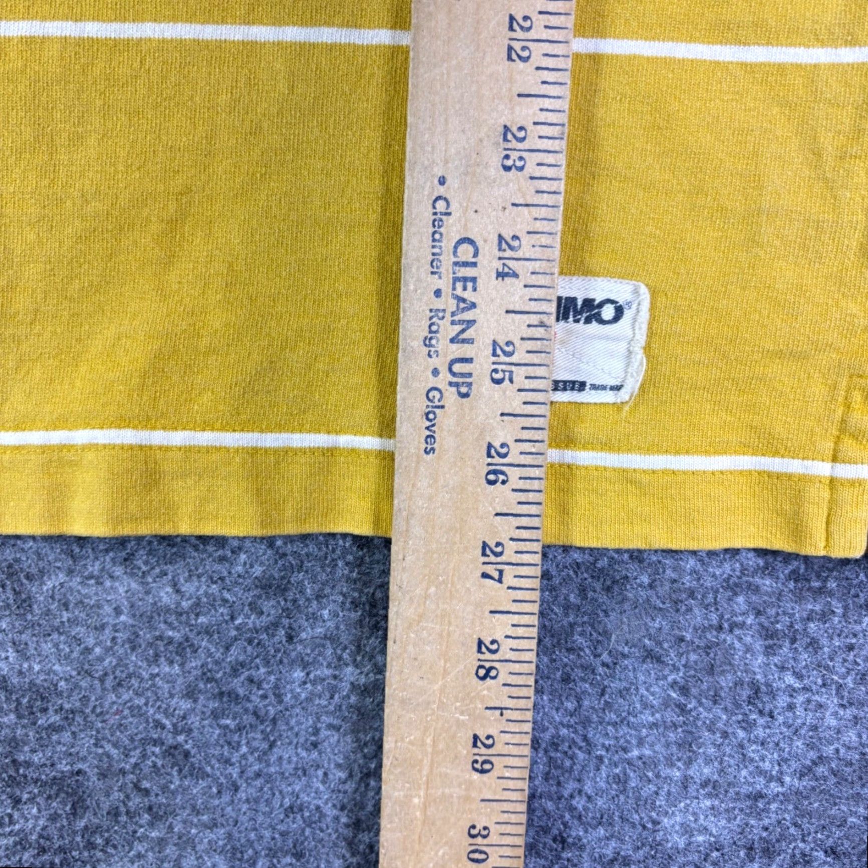 Mossimo Mossimo Vintage Mens Rugby Shirt Yellow Striped Long Sleeve Cotton Polo Medium Size US M / EU 48-50 / 2 - 4 Thumbnail