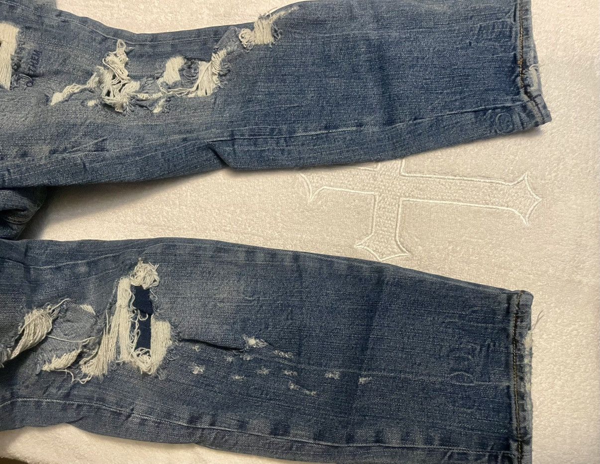 Zara Zara DistressedPunk DenimJeans Graffiti Print SlimFit Size32 Size US 32 / EU 48 - 17 Thumbnail