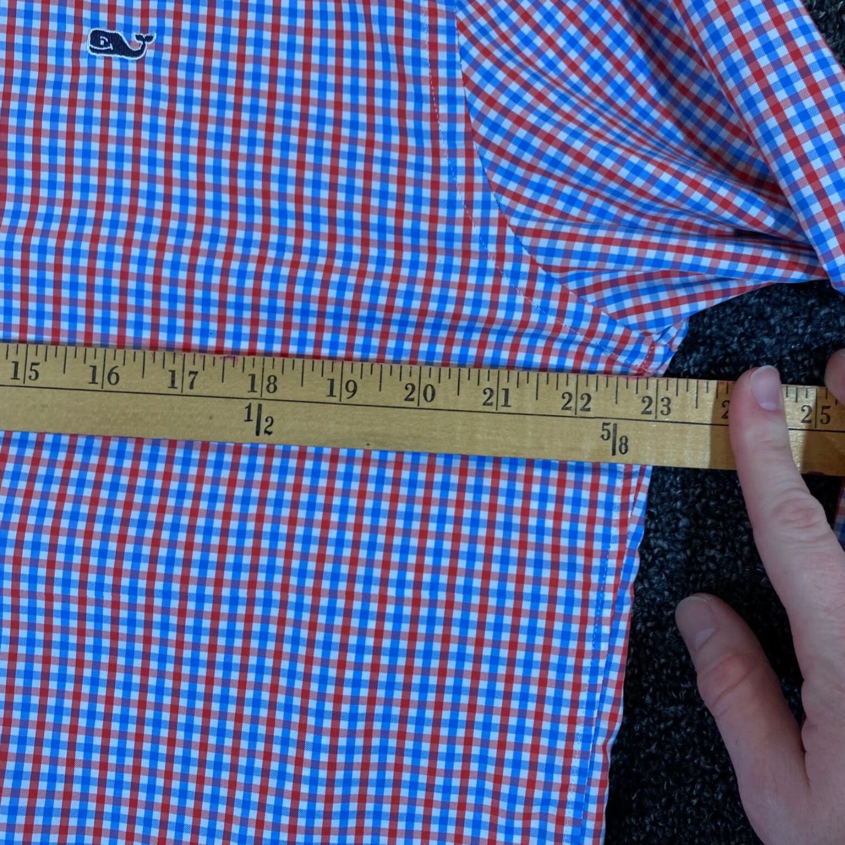 Vineyard Vines Vineyard Vines Shirt Mens Large Slim Red White Plaid Button Outdoors Preppy Shirt Size US L / EU 52-54 / 3 - 6 Thumbnail
