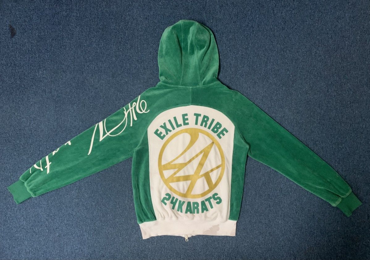 Japanese Brand LAST DROP#24 karats Exile Tribe Corduroy Zipper Hoodie Size US M / EU 48-50 / 2 - 1 Thumbnail