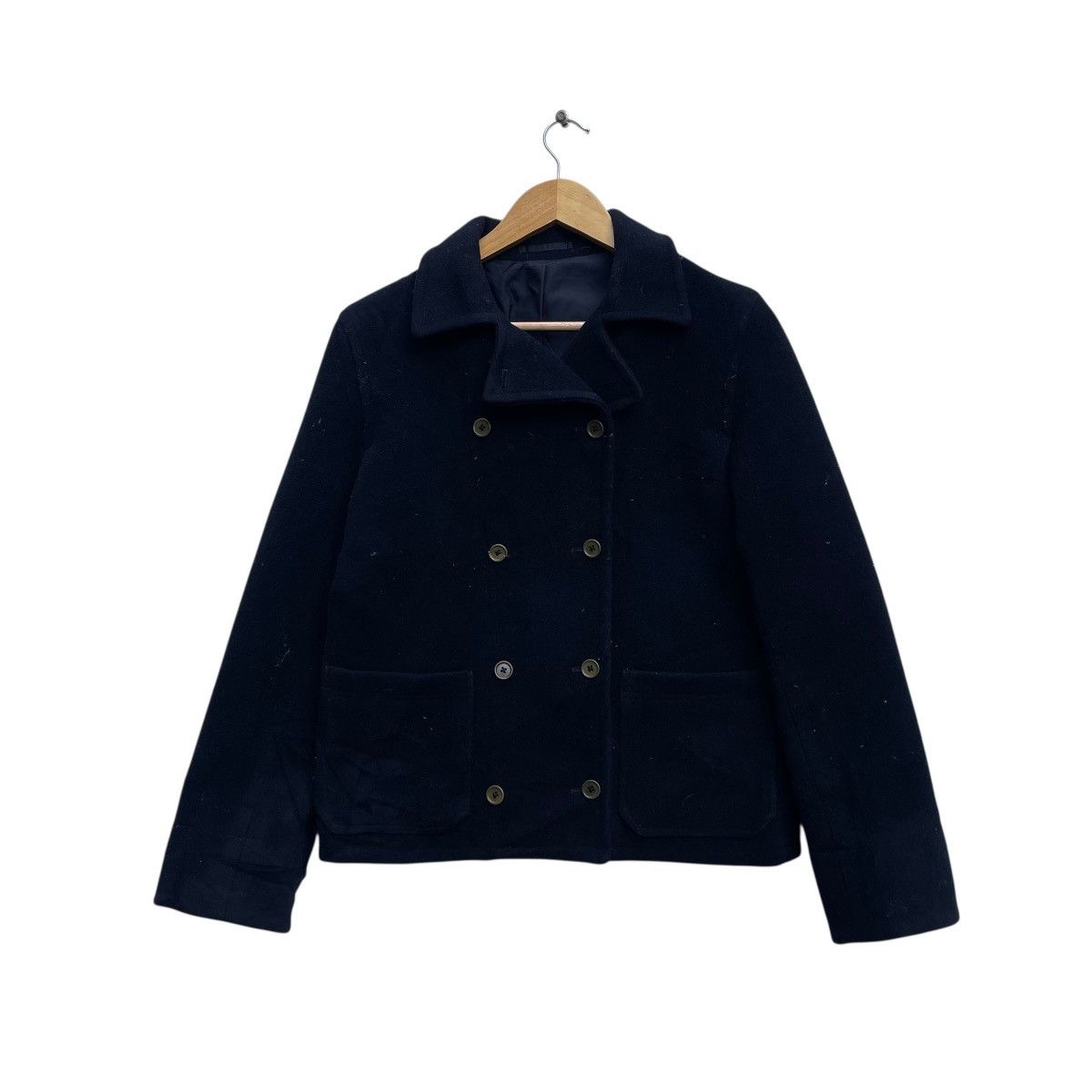 Autumn Cashmere × Margaret Howell 💥Vintage Margeret Howell Wool Double Breast Coat Size M / US 6-8 / IT 42-44 - 1 Thumbnail
