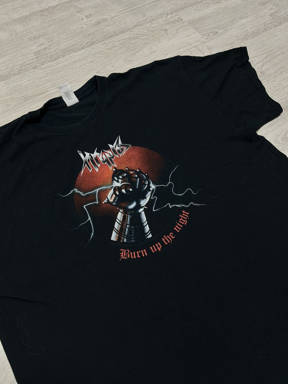 Vintage Kryptos - Burn Up The Night Vintage T-shirt 00’s Size US XXL / EU 58 / 5 - 1 Thumbnail