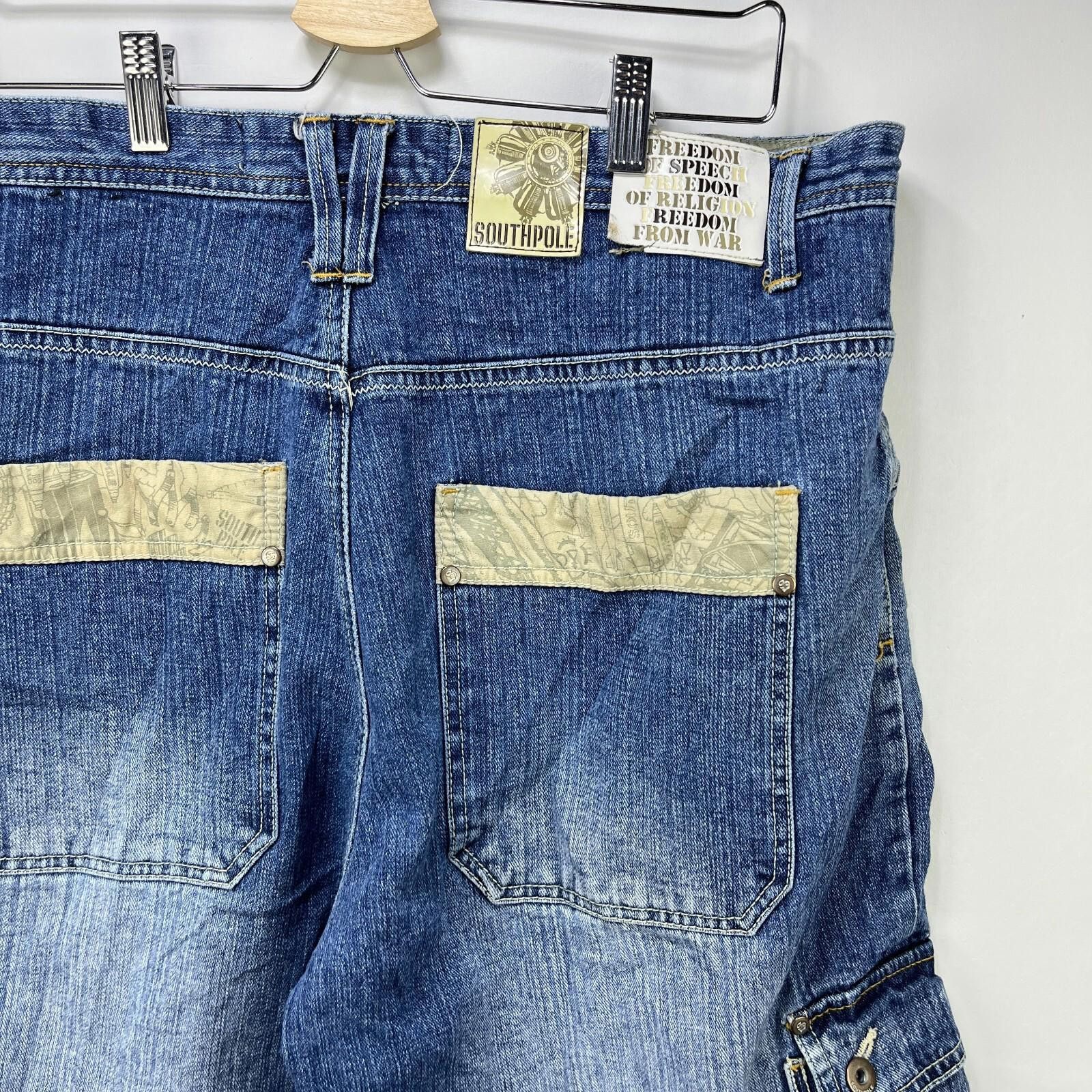 Southpole Vintage Y2K South Pole Jorts Jean Shorts Denim Baggy 38 Size US 38 / EU 54 - 3 Thumbnail