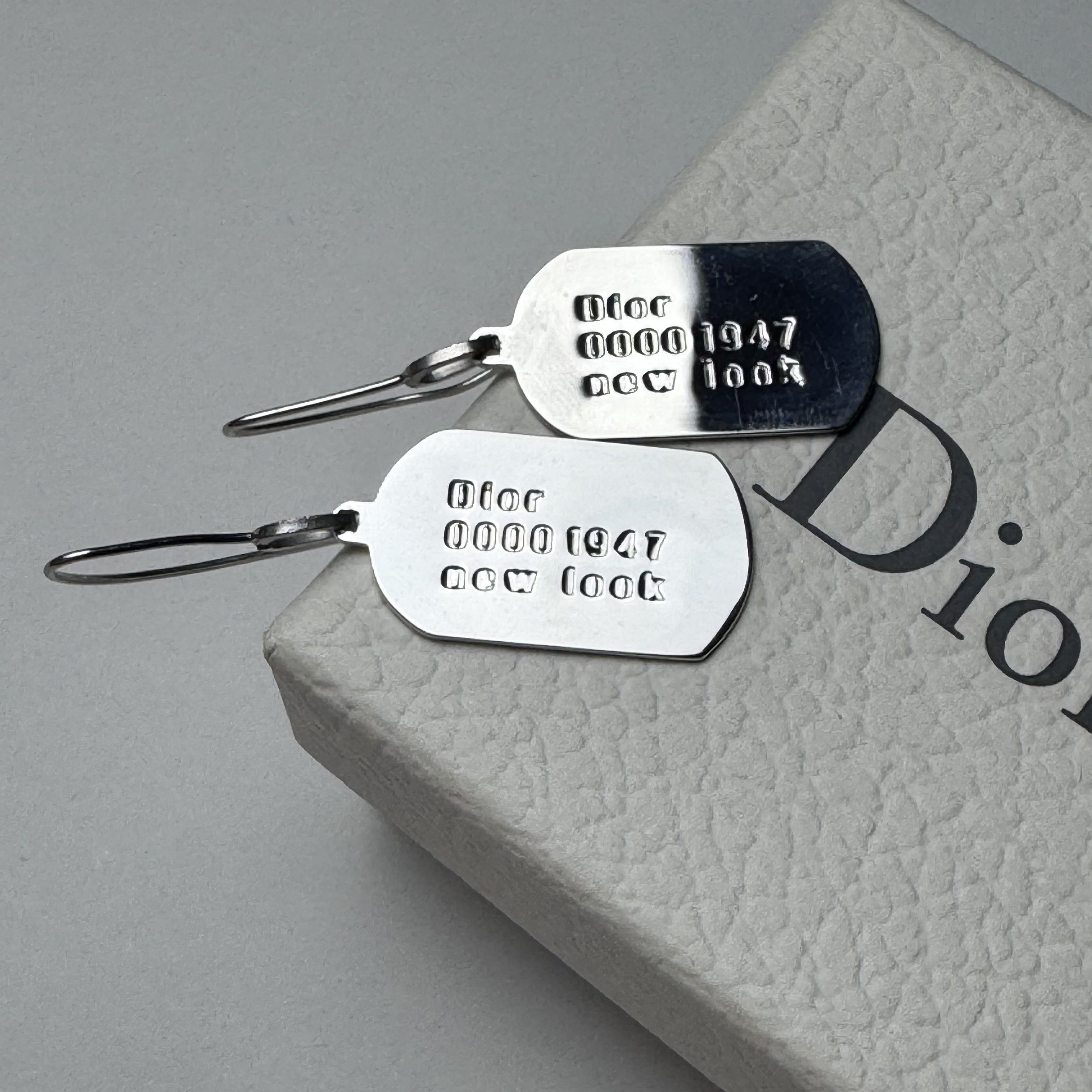 Dior John Galliano ID Tags Earring Size ONE SIZE - 1 Thumbnail
