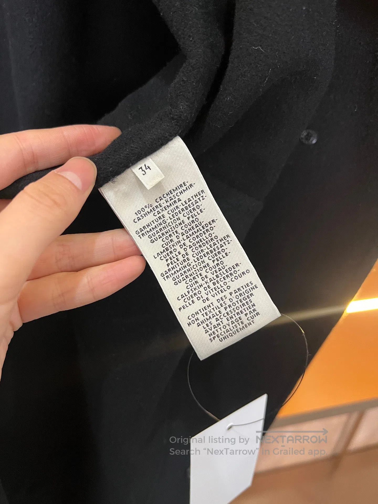 Hermes Hermes Lambskin Collar Cashmere Coat| Size XXS / US 00 / IT 34 - 5 Thumbnail