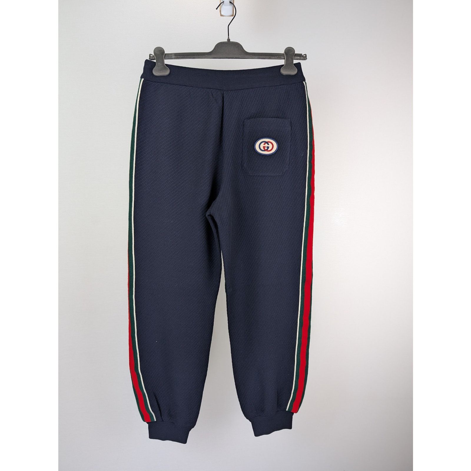 Gucci o1rshd1 GG Logo Sweatpants in Navy Size US 34 / EU 50 - 9 Thumbnail