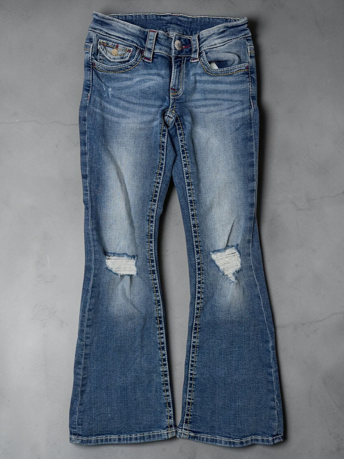 Vintage Vintage avant garde flared bootcut jeans if6was9 lgb drip 00 Size 26" / US 2 / IT 38 - 1 Thumbnail