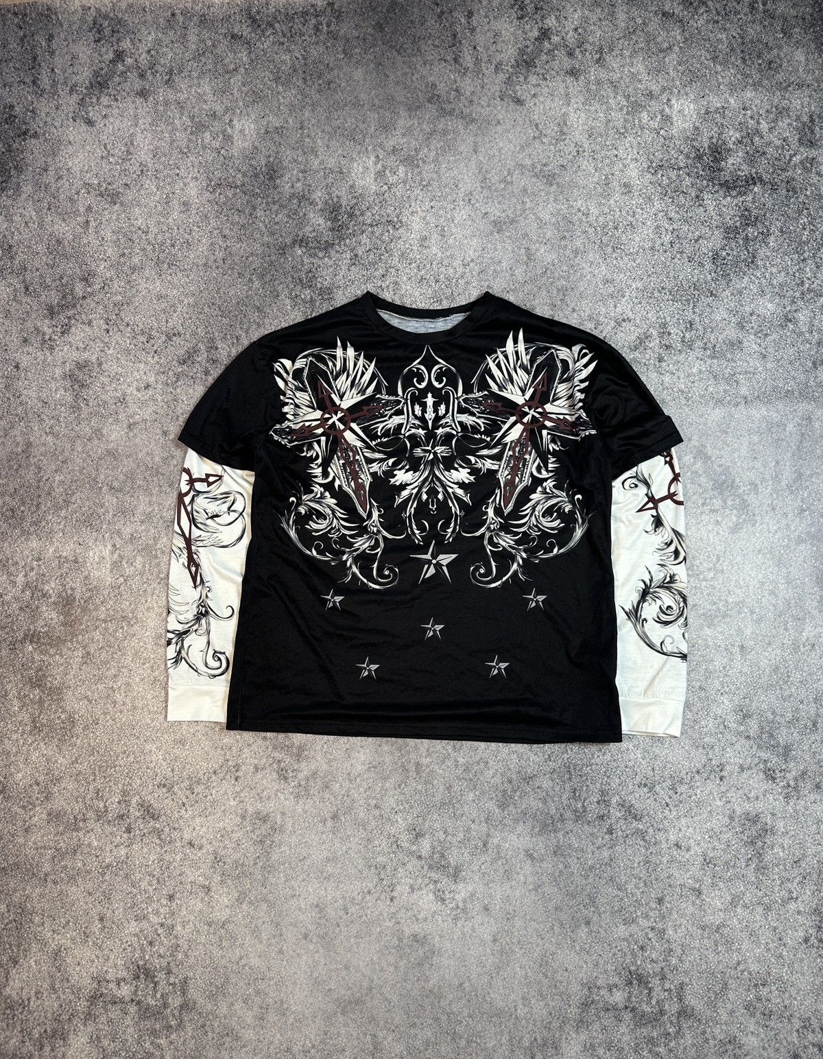 Other Y2K Style Affliction Logo Cross Long Sleeve Streetwear Opium Size US M / EU 48-50 / 2 - 1 Thumbnail