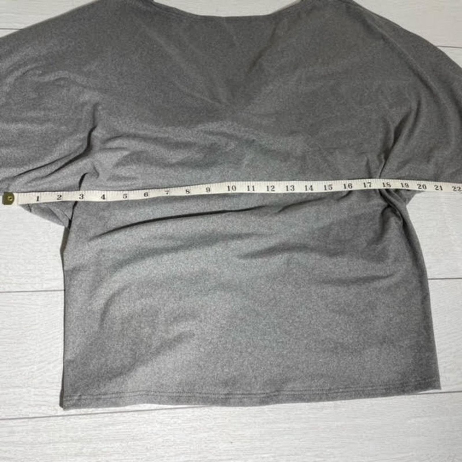 Other Fashion Nova Gray Oversized Cropped Twisted Back Tee Size M / US 6-8 / IT 42-44 - 6 Thumbnail