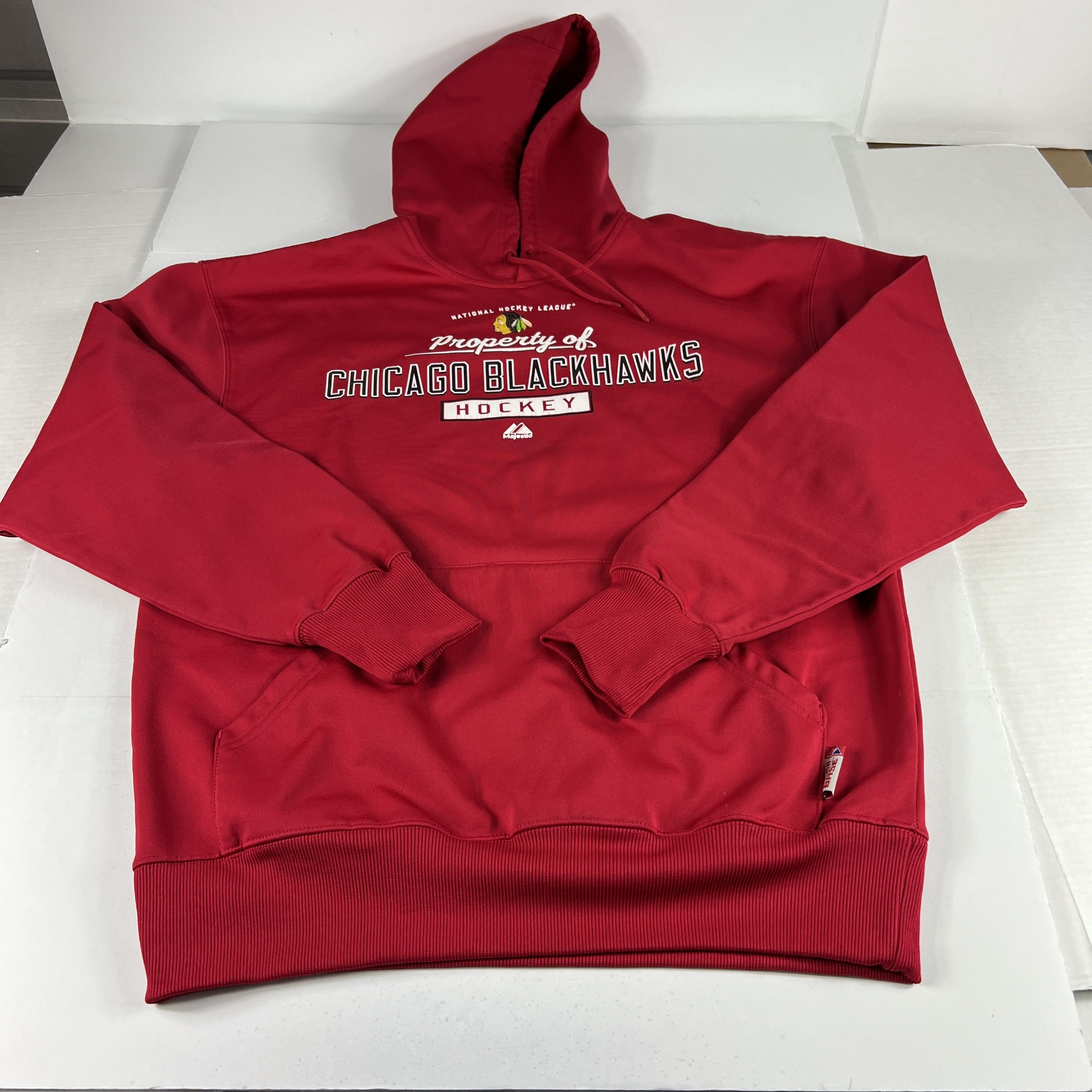 Majestic × NHL Majestic NHL Chicago Blackhawks Hockey Therma Base Hoodie Size US L / EU 52-54 / 3 - 1 Thumbnail