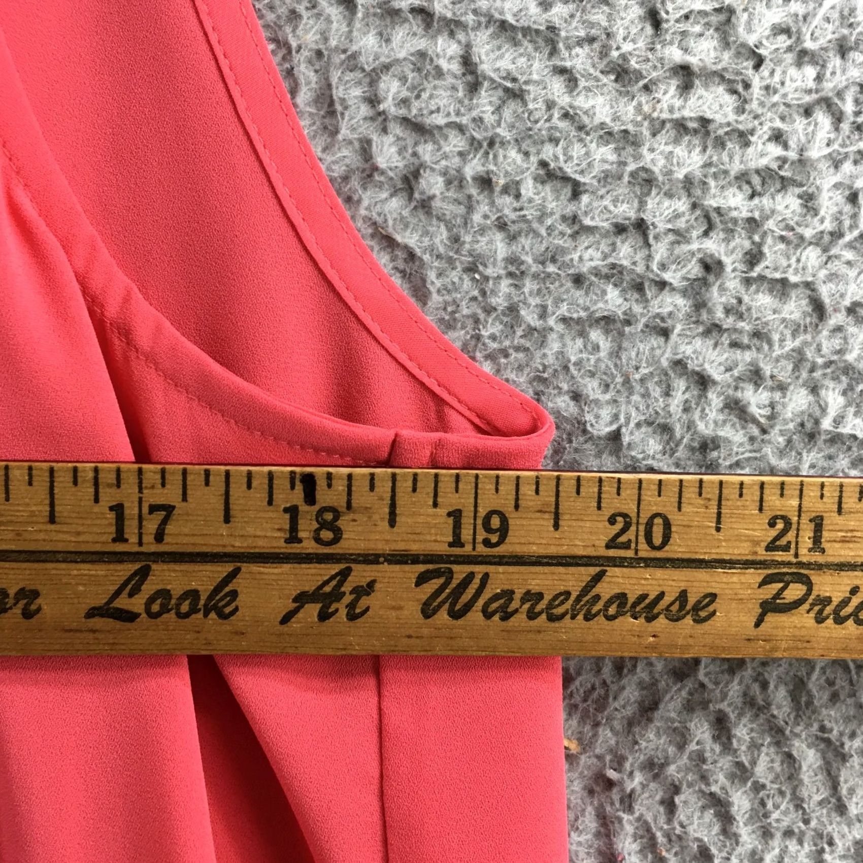 Loft LOFT Blouse Pink Sleeveless Pleated Keyhole Back Coral Hi-Low L Womens Blouse Casual Solid Pattern Regular Size L Size L / US 10 / IT 46 - 5 Thumbnail