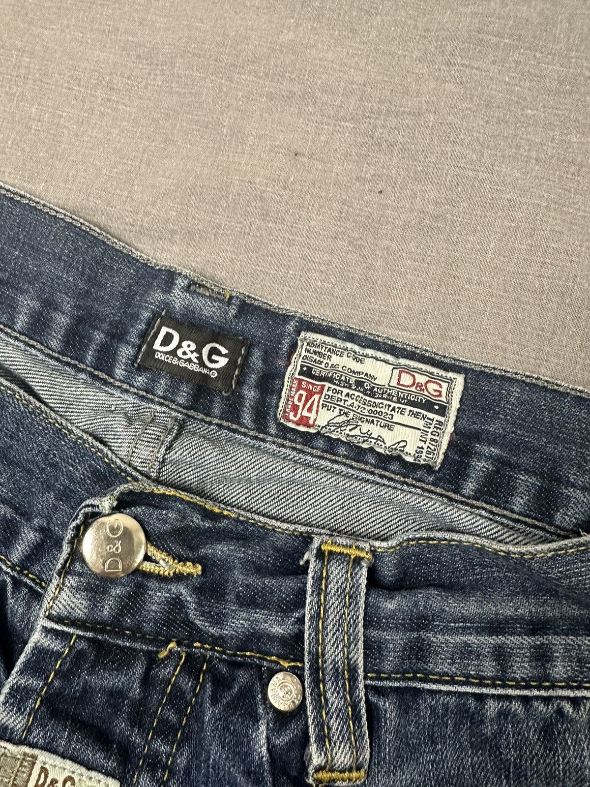 Dolce & Gabbana Vintage Dolce Gabbana Faded Distressed Denim Pants Y2K Size US 30 / EU 46 - 5 Thumbnail