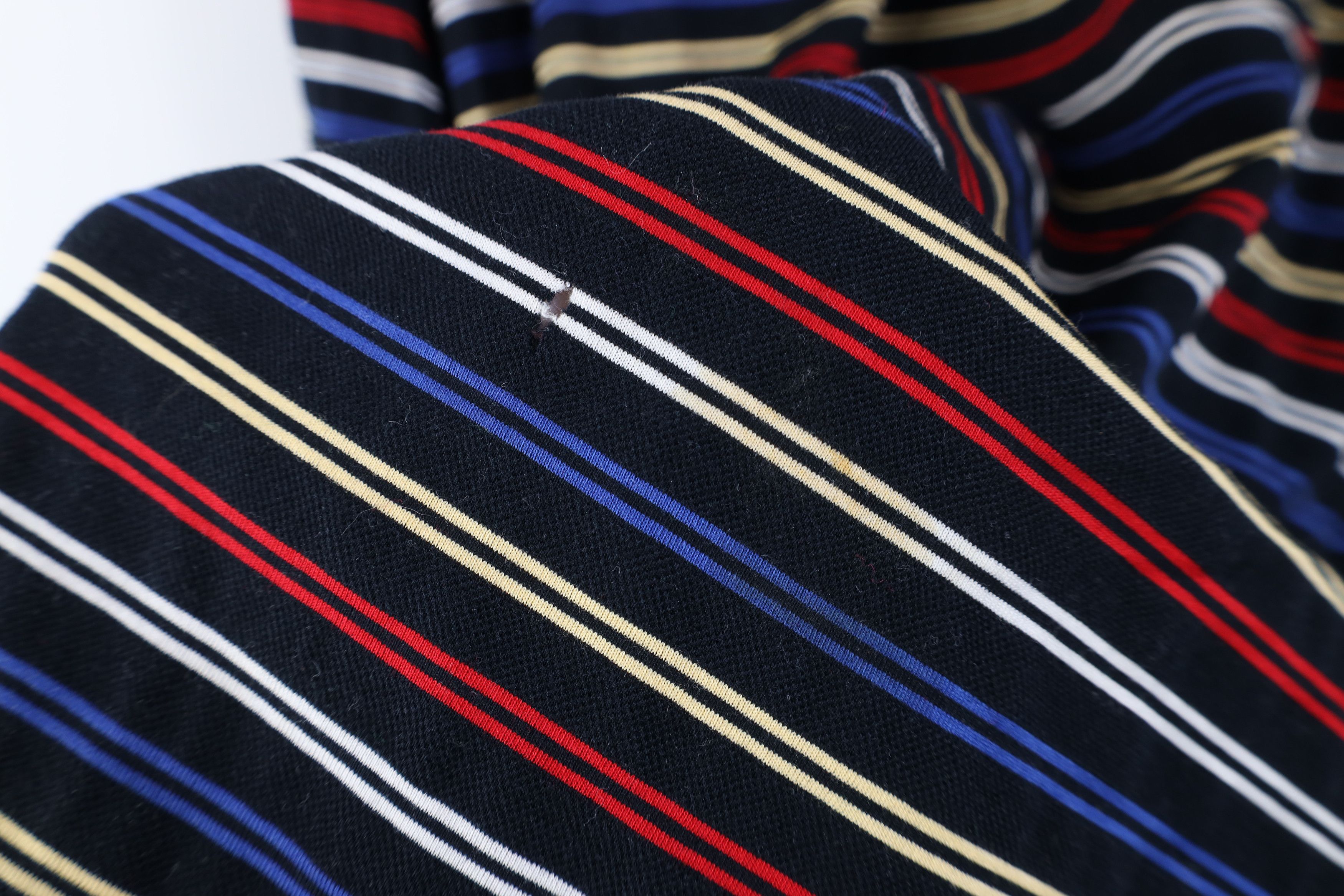 Vintage Vintage 90s Streetwear Striped Knit Collared Golf Polo Shirt Size US XL / EU 56 / 4 - 6 Thumbnail