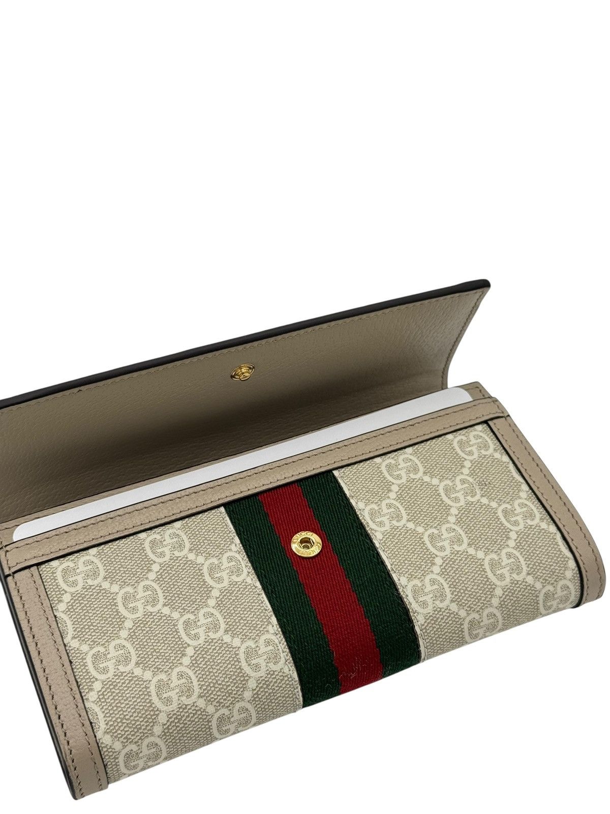Gucci Gucci Ophidia wallet with GG Supreme print Size ONE SIZE - 4 Thumbnail