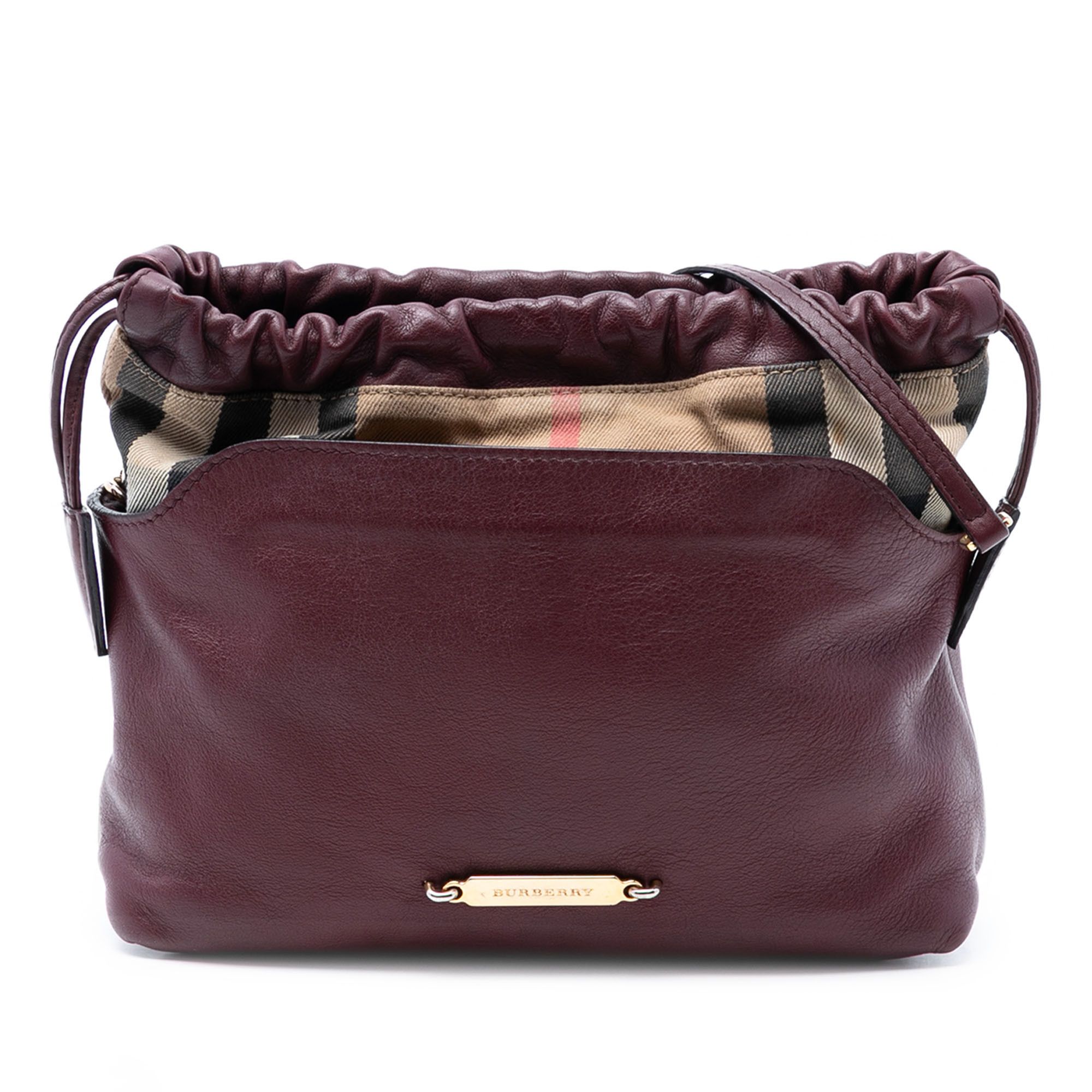 Burberry Burberry House Check Canvas and Calfskin Little Crush Crossbody Size ONE SIZE - 1 Thumbnail