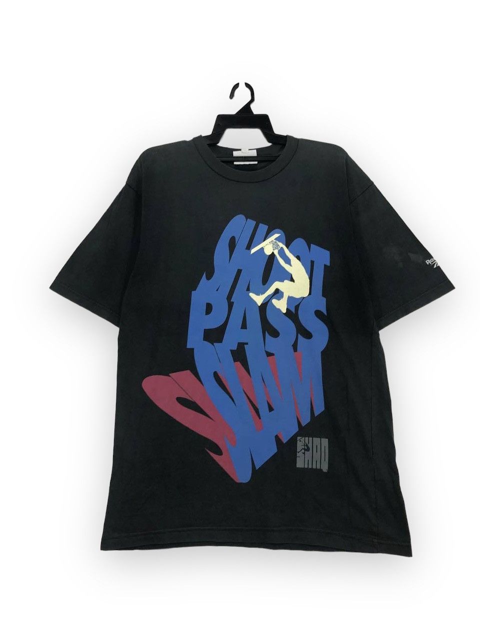 image of NBA x Vintage Shaquille Oneal Magic Orlanda Center in Black, Men's (Size Large)