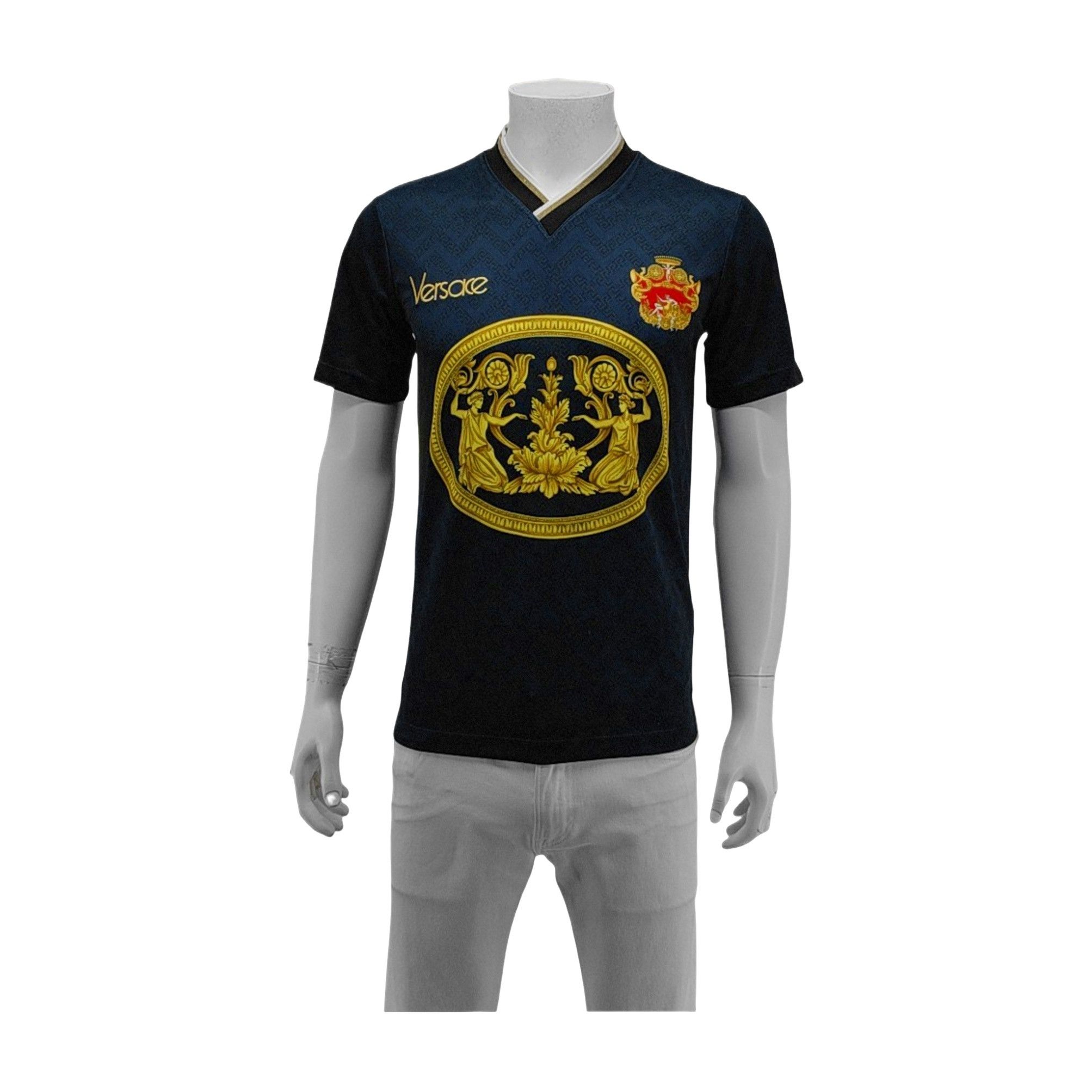 Versace Versace Greca Graphic Print T-Shirt S Size US S / EU 44-46 / 1 - 1 Thumbnail