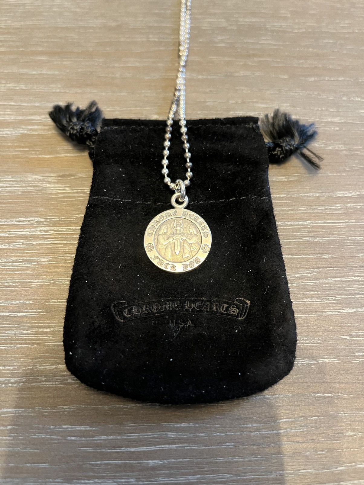 Chrome Hearts CHROME HEARTS angel medallion necklace Size ONE SIZE - 4 Thumbnail