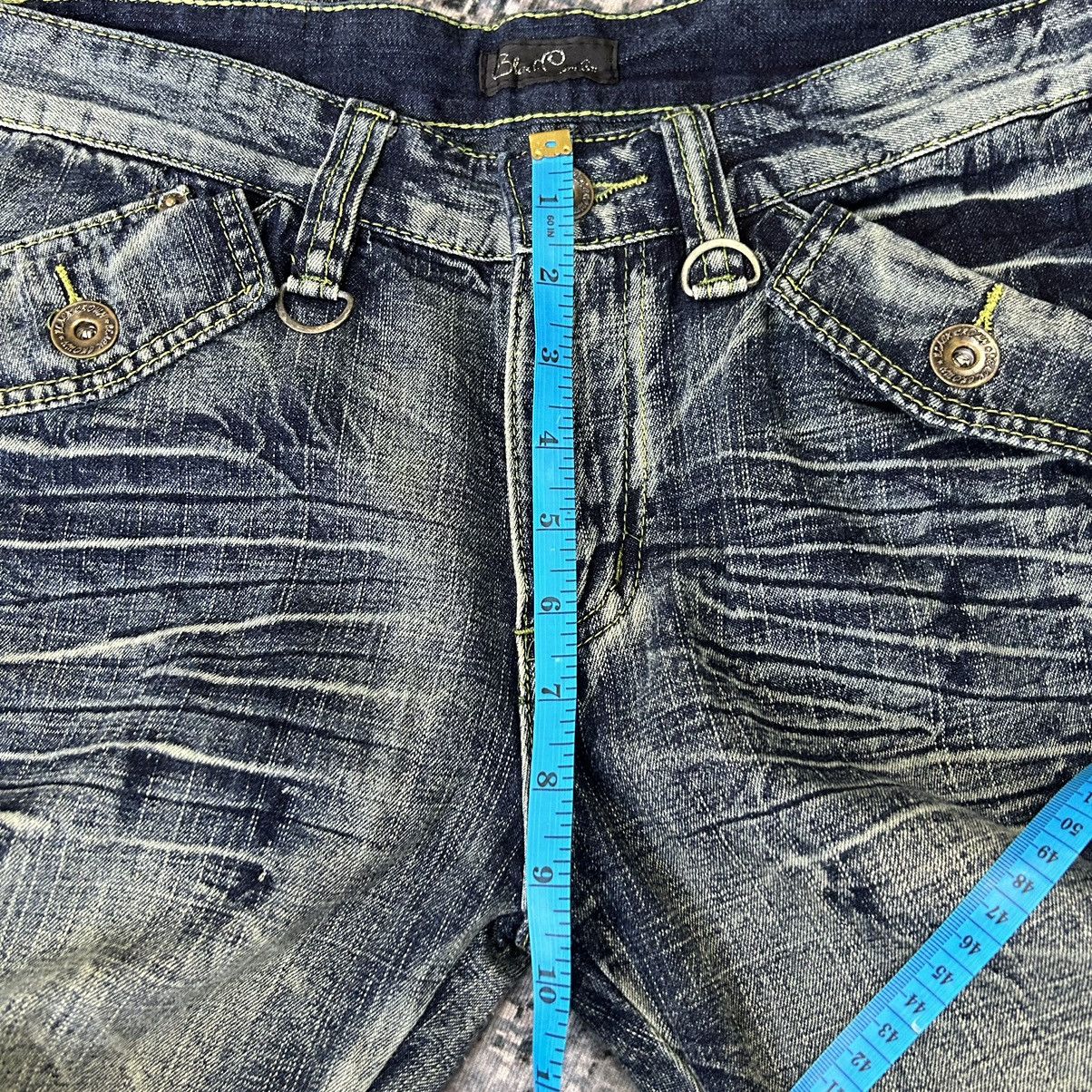 14th Addiction Flared Distressed Faded Wash Black Erown Jeans Size US 31 - 20 Thumbnail