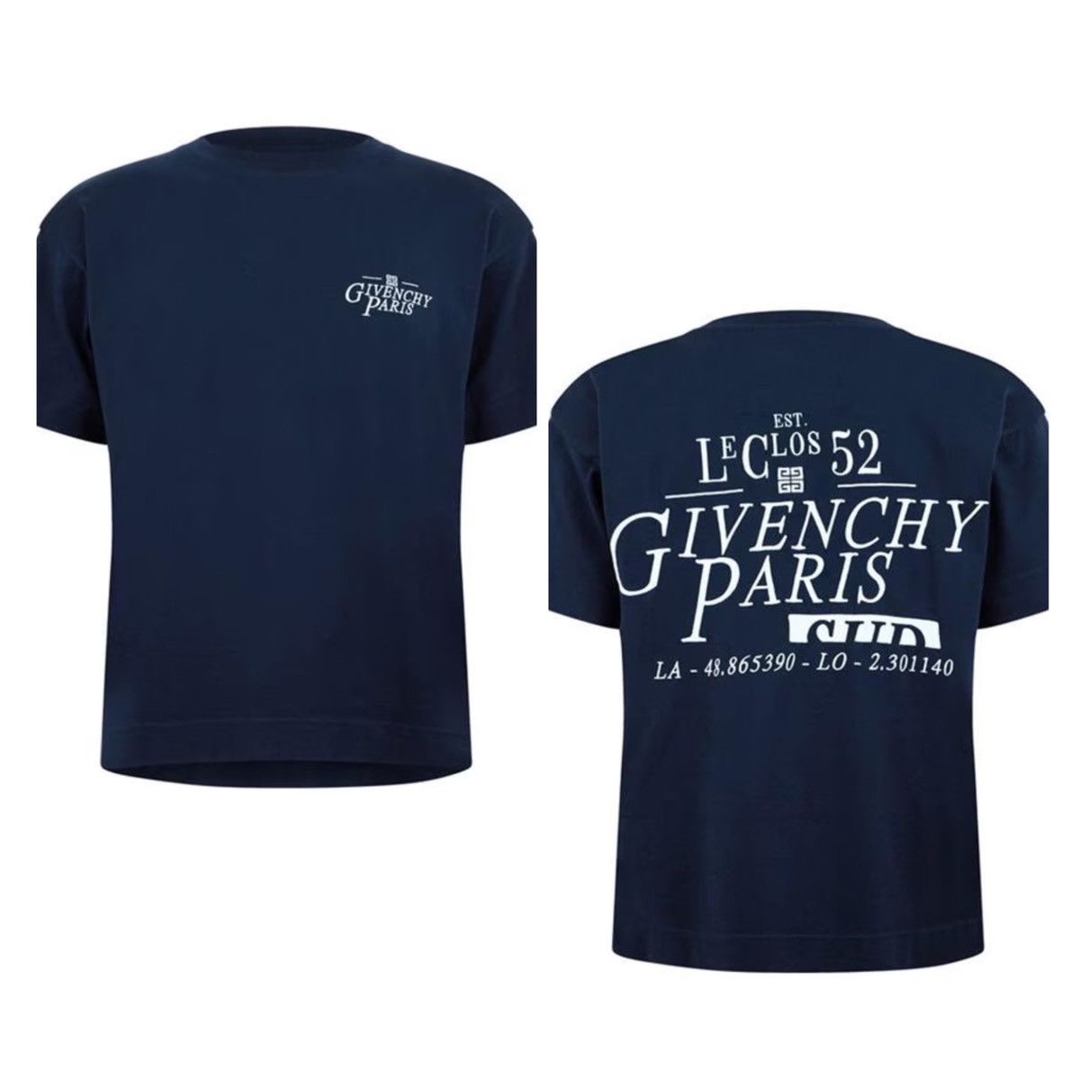 【関税込み】Givenchy ブルー 1952 Tシャツ GIVENCHY 1952 slim fit t-shirt in cotton in - baby blue