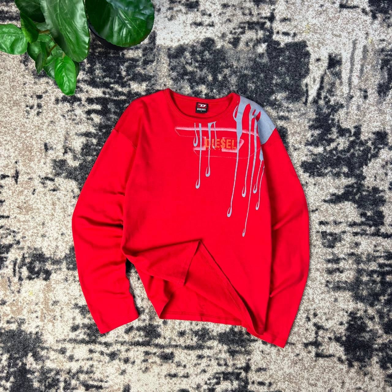 Diesel Diesel Vintage Y2K Big Logo Avant Garde Long Sleeve Size US L / EU 52-54 / 3 - 1 Thumbnail