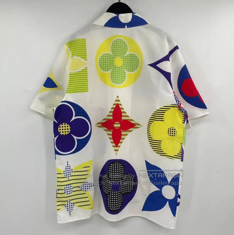 Louis Vuitton Louis Vuitton Colorful Cotton Short Sleeve Shirt . Size US XS / EU 42 / 0 - 2 Thumbnail