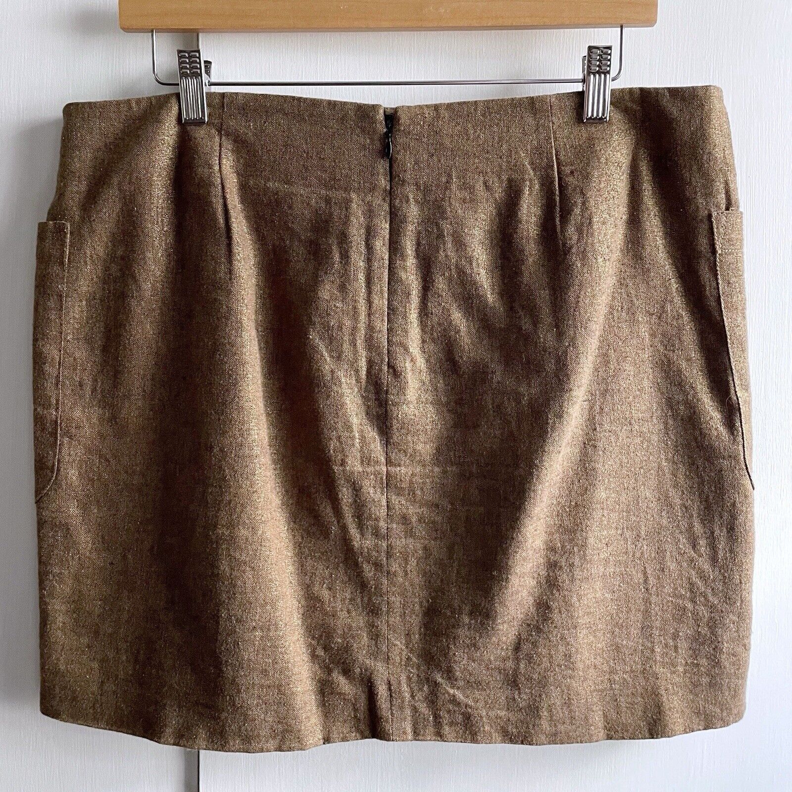 Gap GAP Gold Bronze Metallic Brown Mini Skirt Size 10 Size 32" / US 10 / IT 46 - 6 Thumbnail