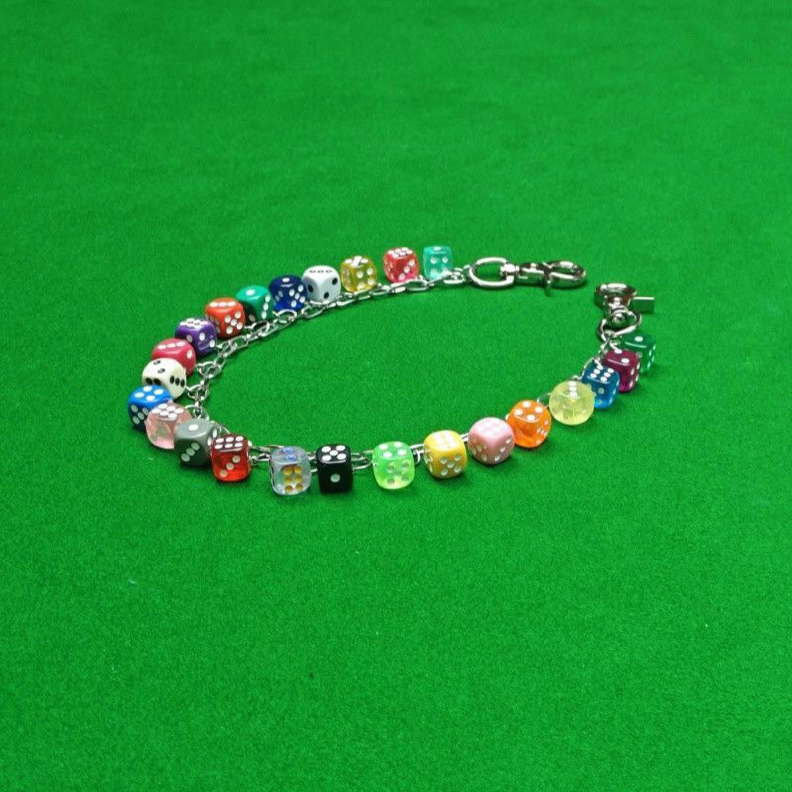 Jewelry Colorful Dice Wallet Chain Size ONE SIZE - 7 Thumbnail