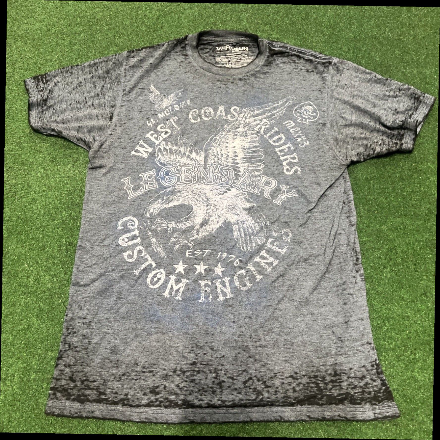 Vintage West Coast Riders Shirt Medium Blue Black Lightweight Size US M / EU 48-50 / 2 - 1 Thumbnail