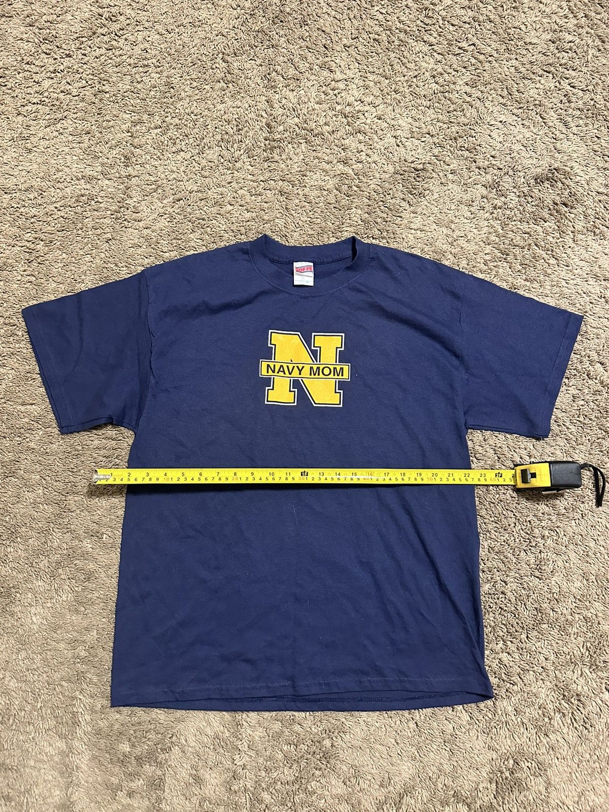 NCAA × Nike × Vintage Vintage NCAA Navy university “mom” shirt 90s size large Size US L / EU 52-54 / 3 - 4 Thumbnail